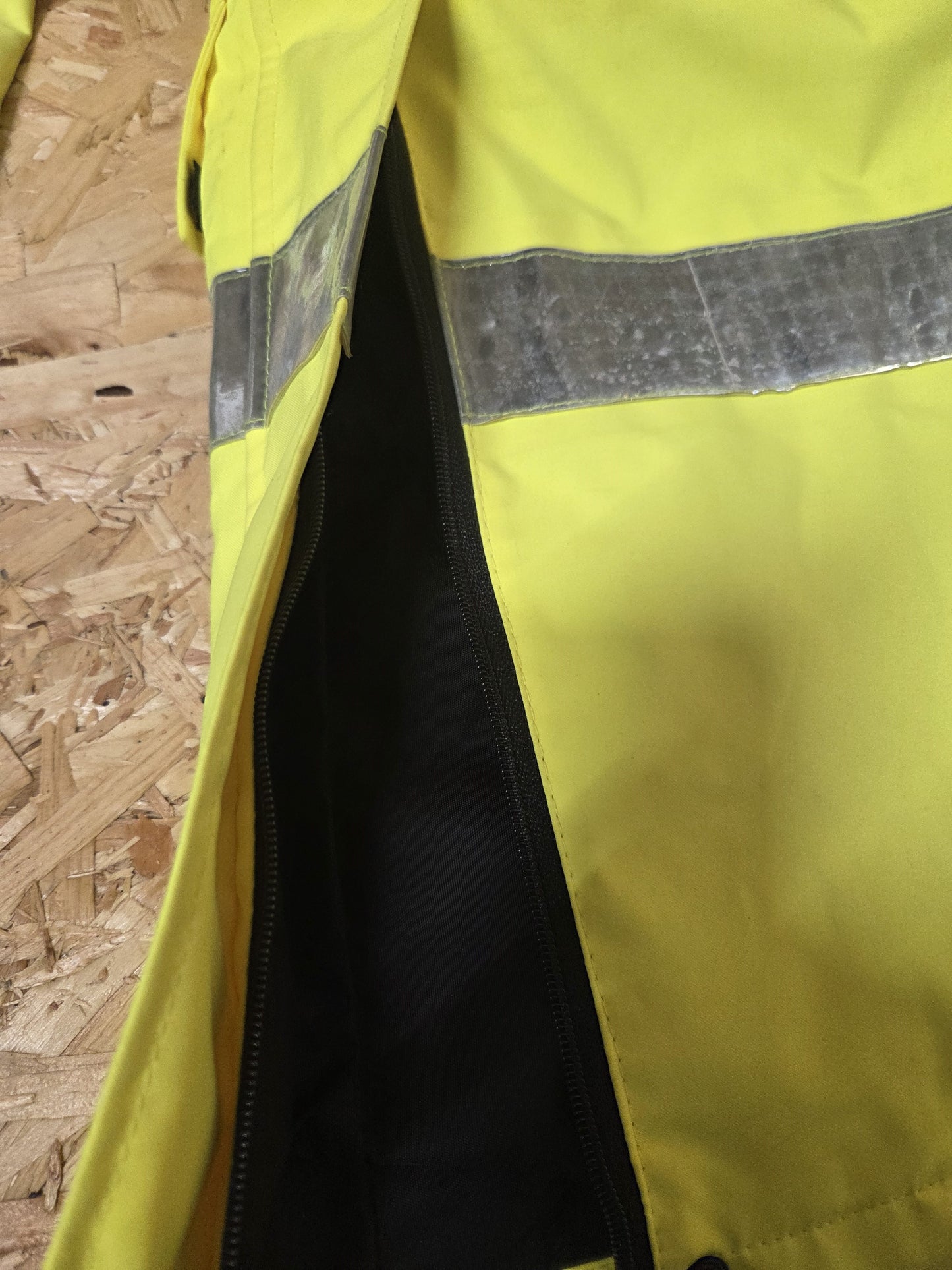 British Police Yellow Hi-Vis 3/4 Jacket Radio Loops