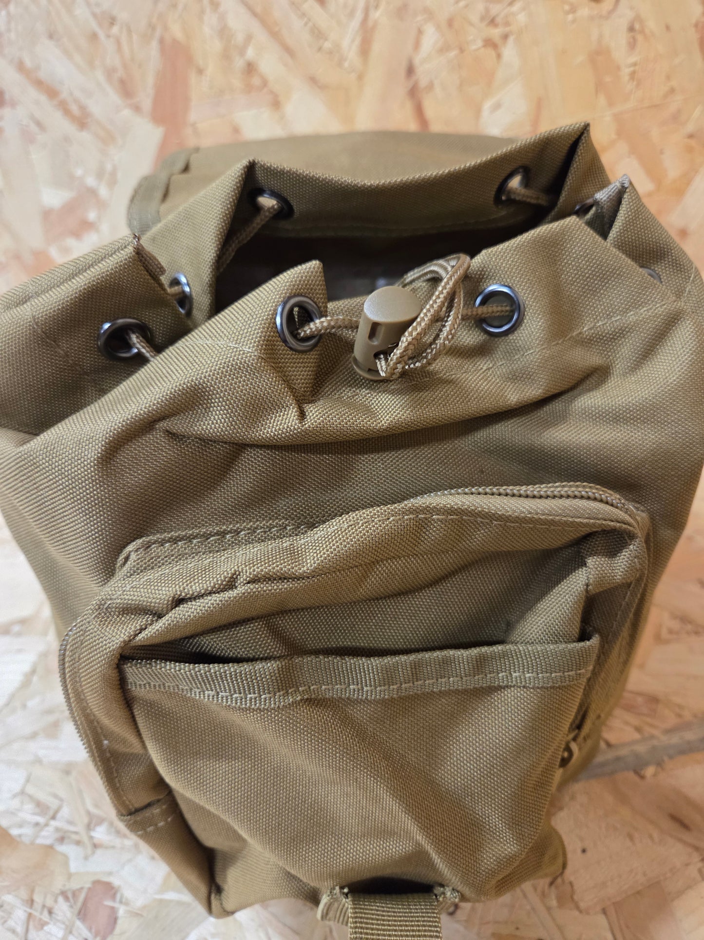 Military Style Mini Backpack Utility Bag Khaki New