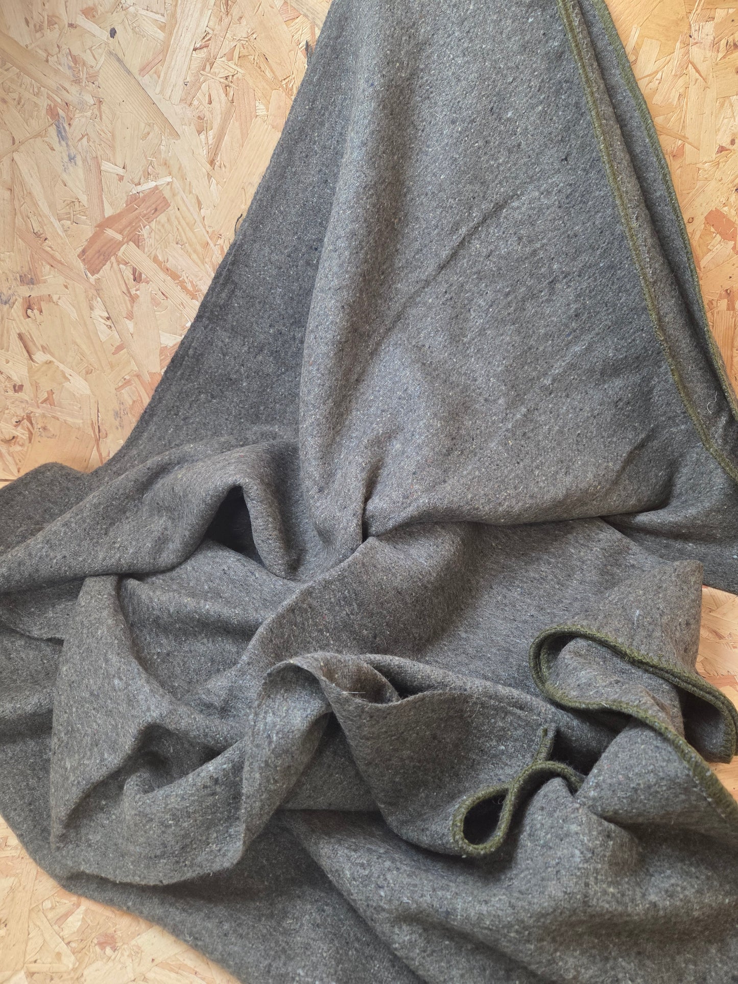 German Army Blanket Wool Blend Olive Green New
