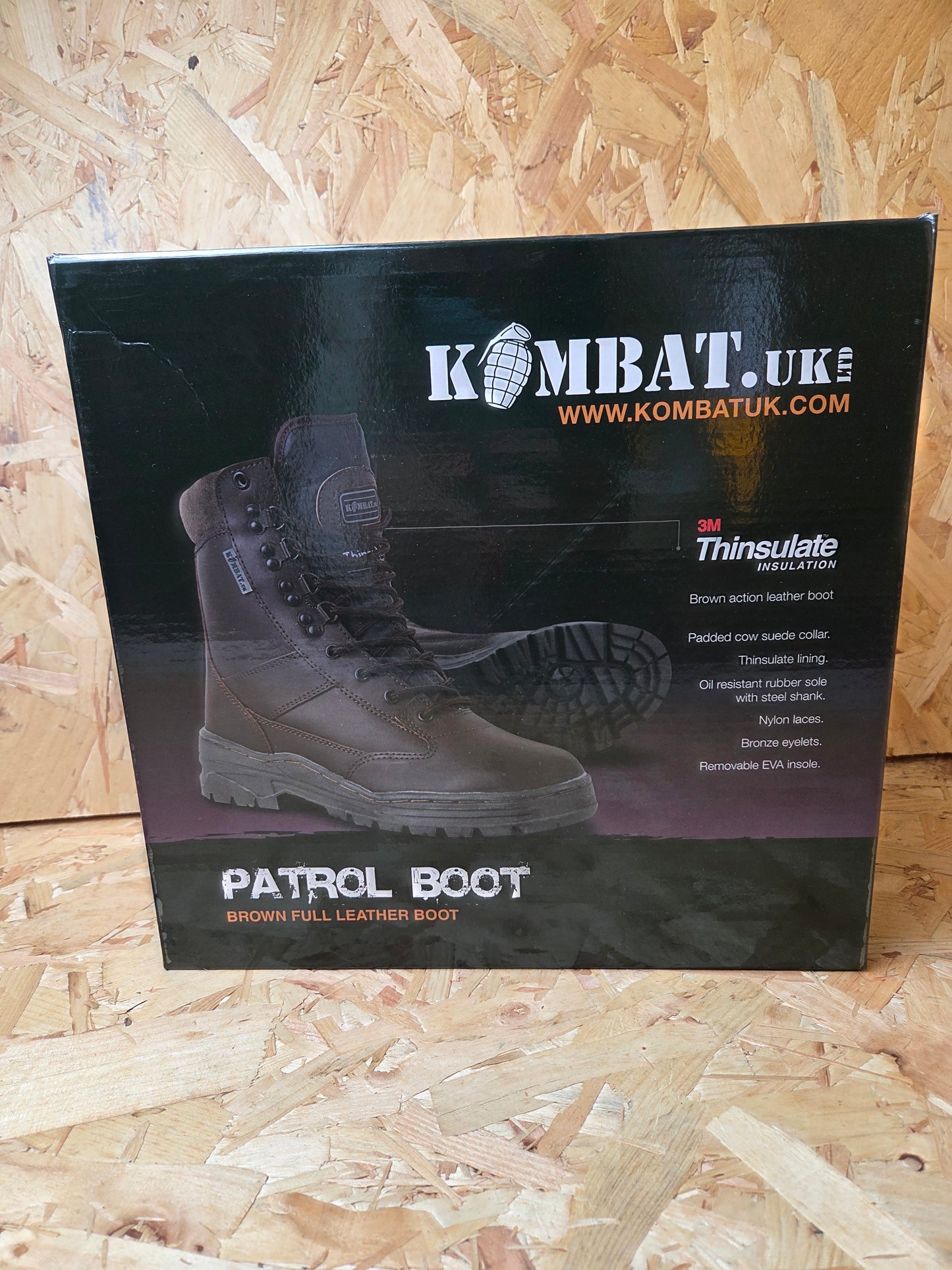 Patrol Boots Brown Full Leather High Ankle