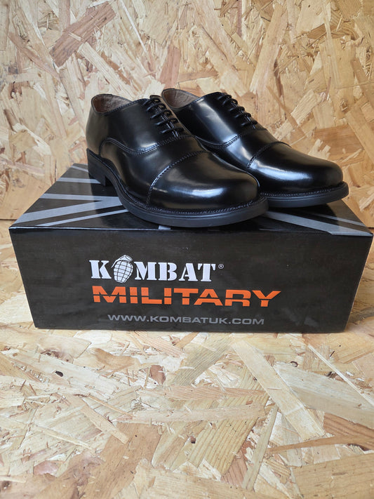 Patrol Shoes Mens Black Leather Oxford Style Toe RAF and ATC Cadets