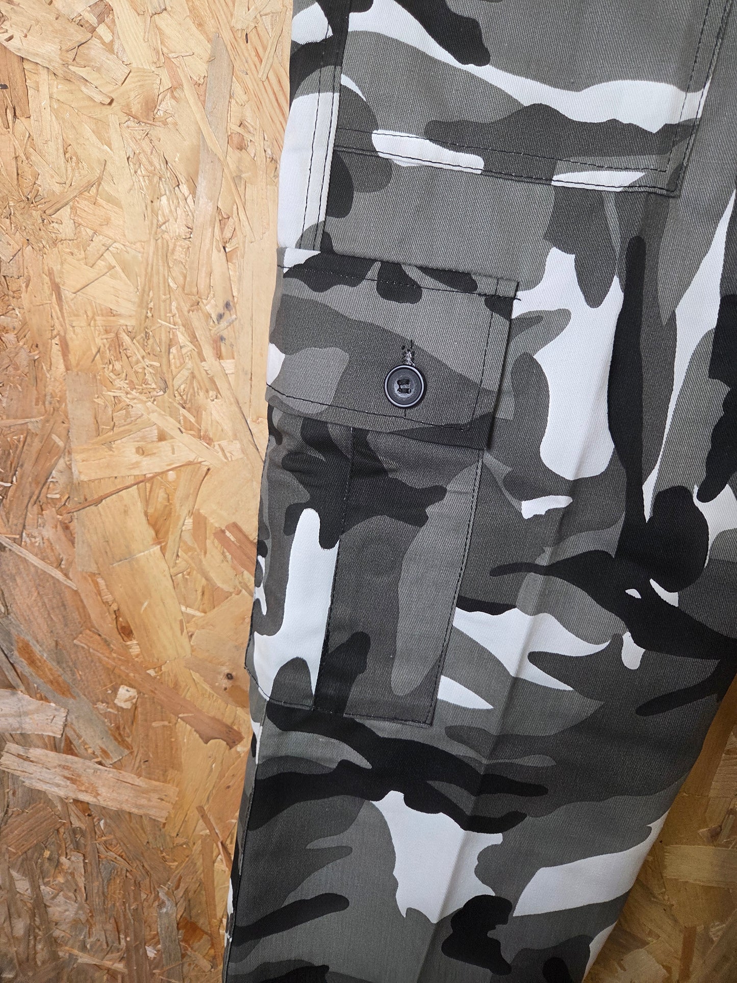 Combat Trousers Urban Camouflage Grey Black White Kombat Cargo Pants