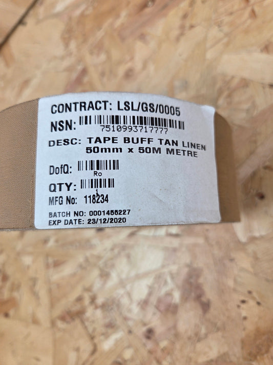 Sniper Tape Camo Rifle Stealth Outdoor Concealment Tactical Wrap Buff Tan Linen 50m