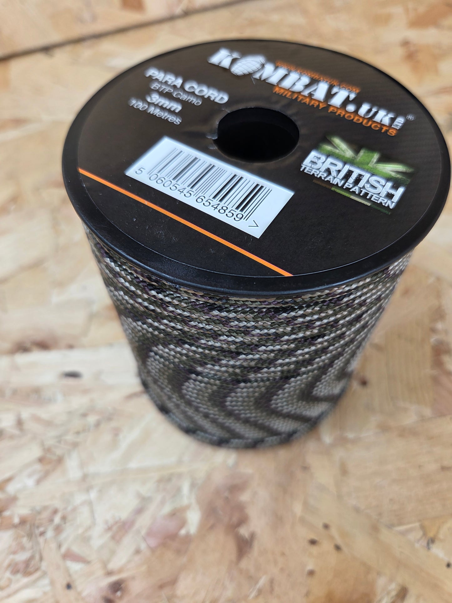Paracord Cord Retention Loop Basha & Bivi Tent Shelter Rope Bushcraft Line BTP British Terrain Pattern 100m