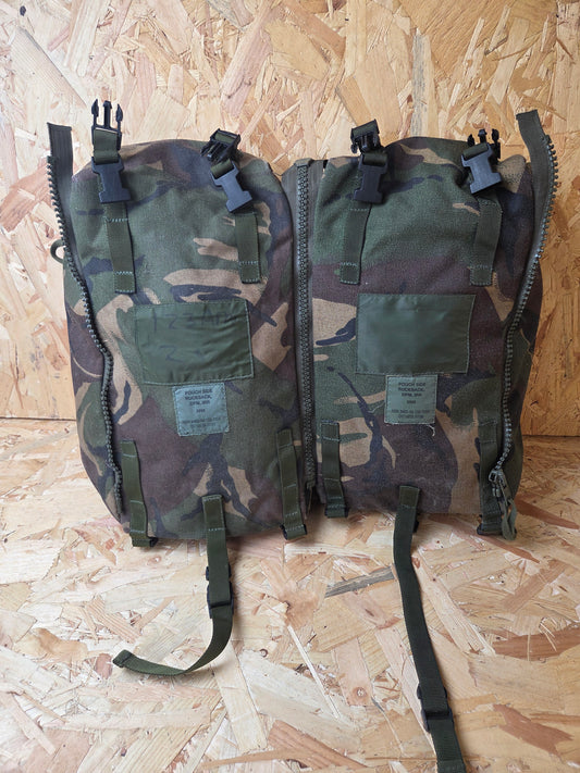 British Army PLCE Side Pouch DPM Rocket Pouches Personal Load Carrying Equipment Camouflage Bags Used