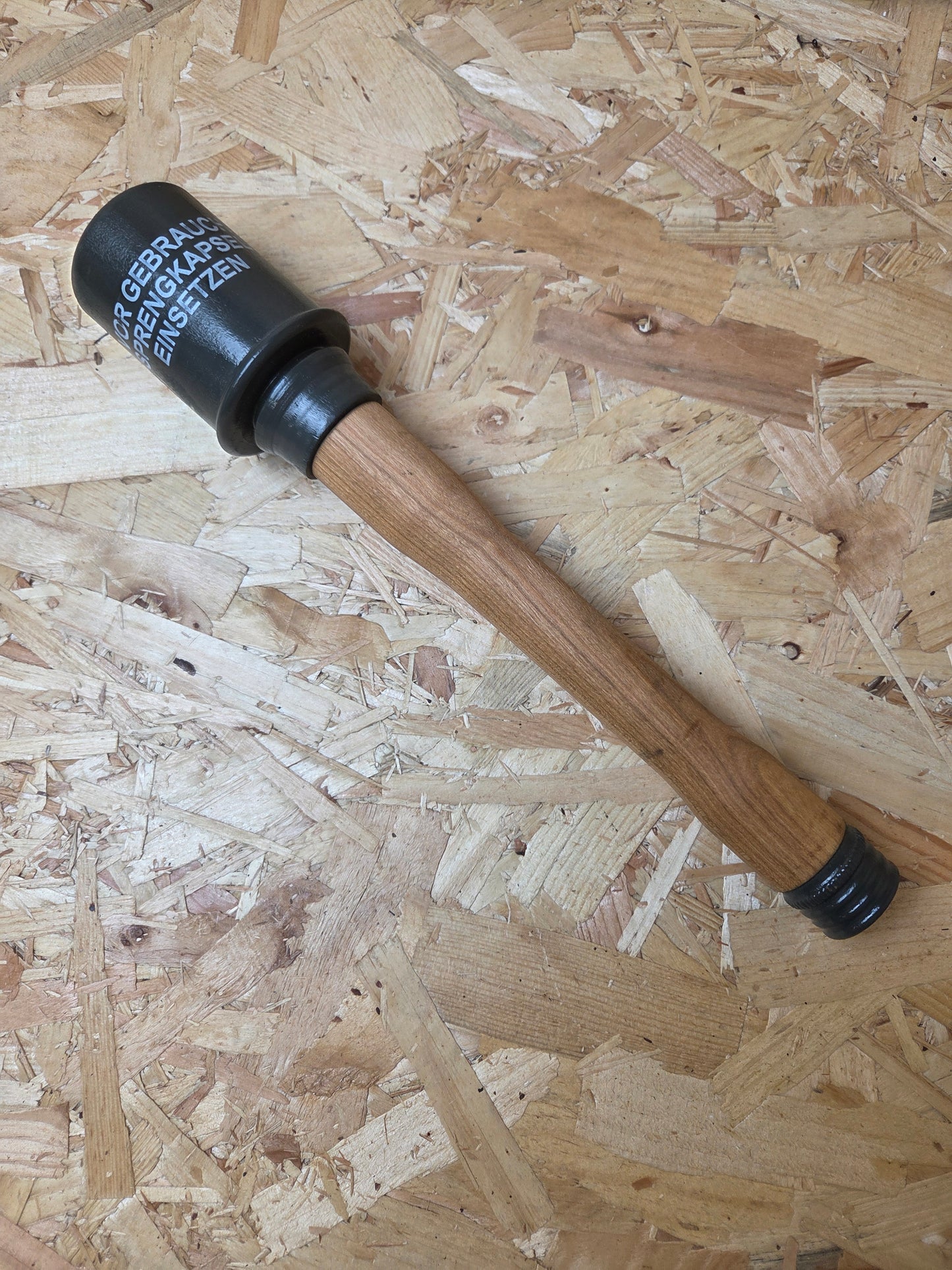 German Military Training Grenade Wooden Handle Potato Masher WW11 Replica