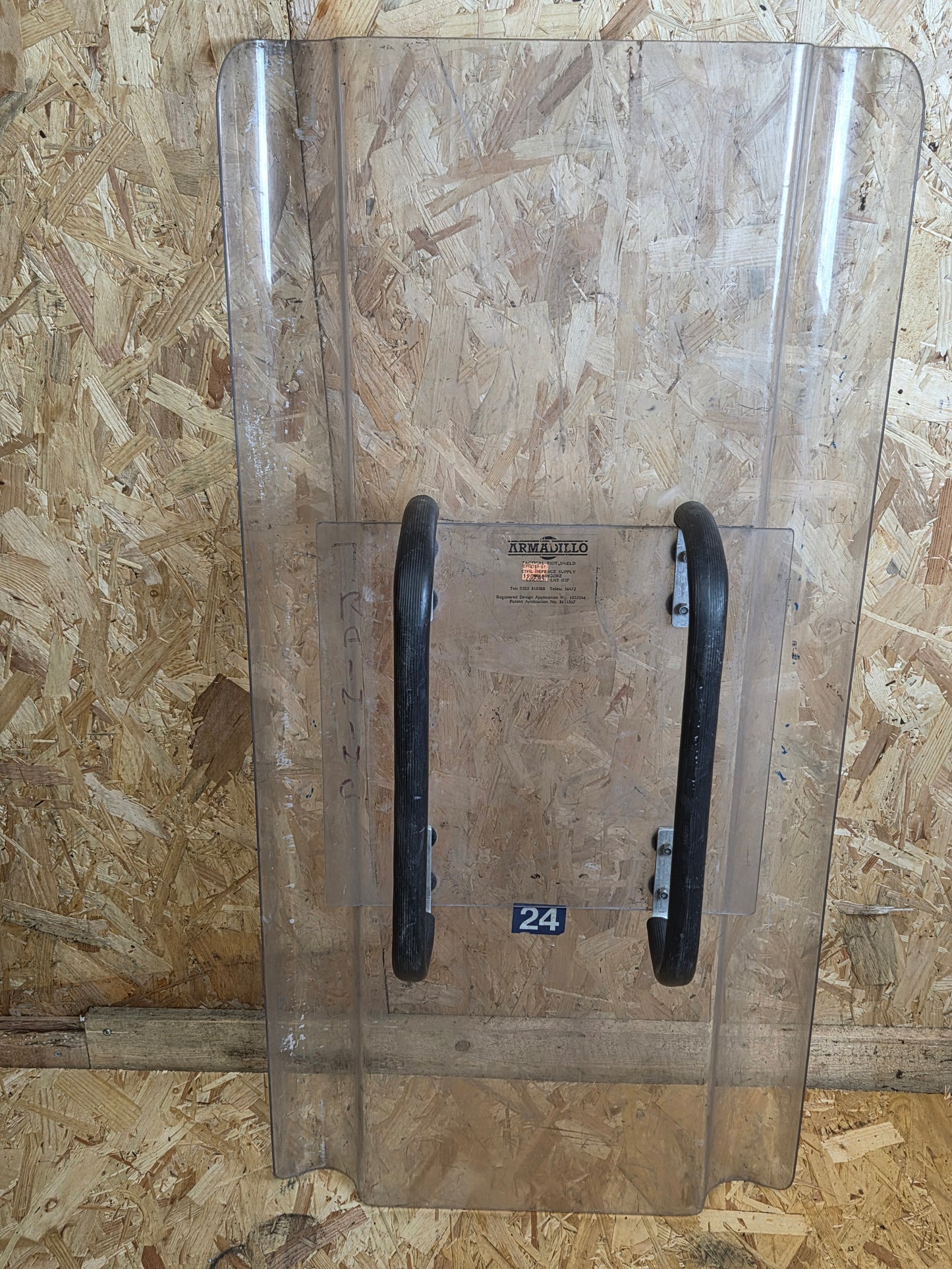 Riot Shield Police Interlocking Public Order Armadillo Civil Defence Protection Rectangle 120cm x 57cm Used