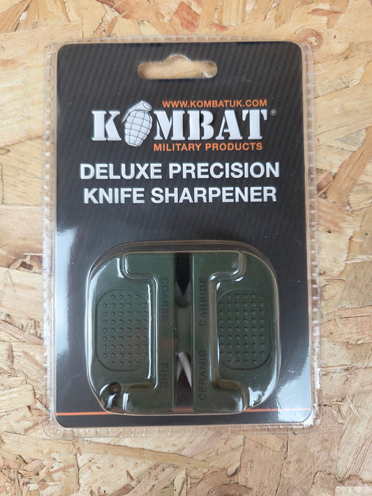 Precision Knife Blade Sharpener Survival Pocket Hand Camping Bushcraft Cadet Tool Olive Green