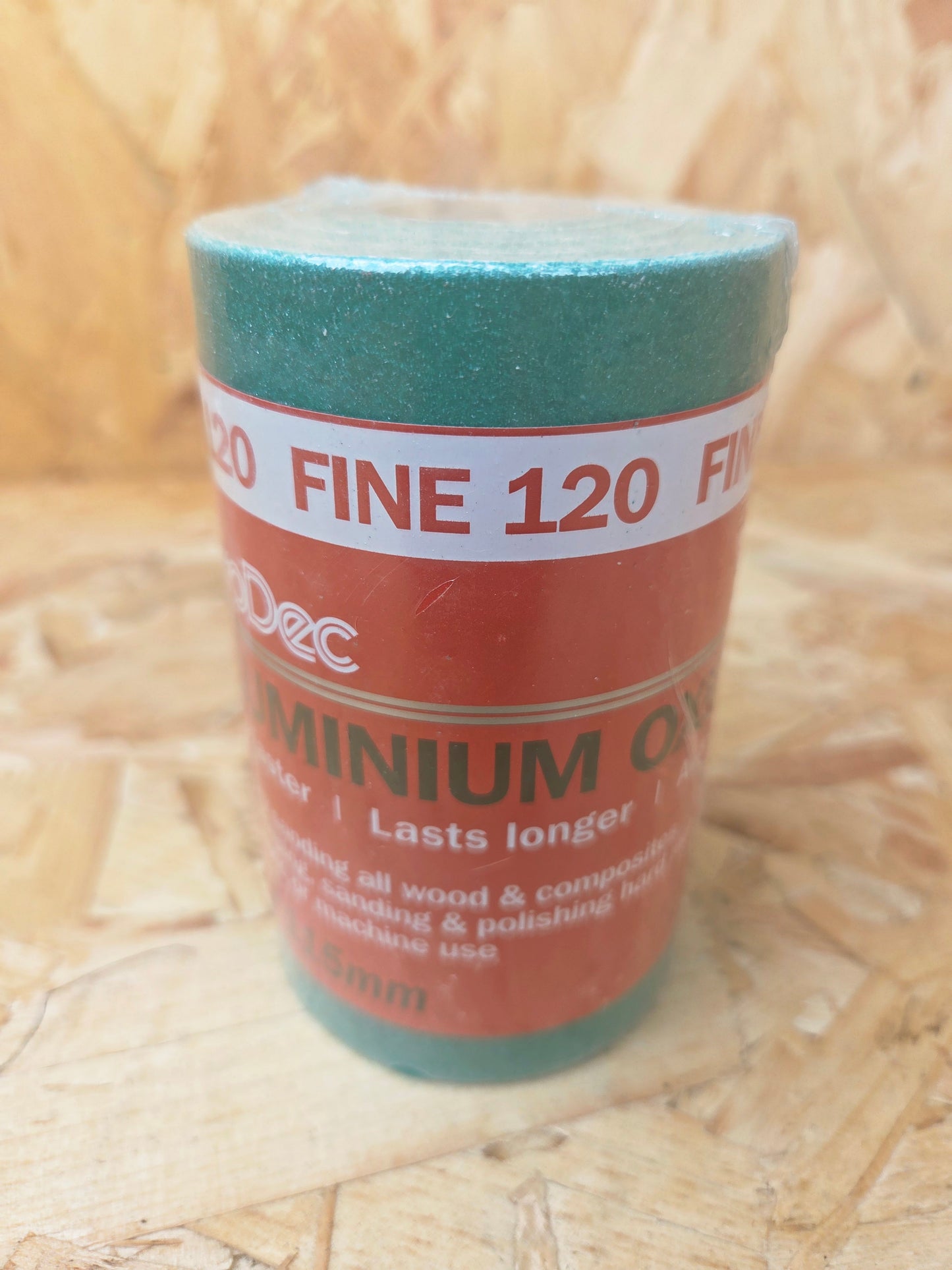 Aluminium Oxide Sandpaper Roll Dry Sanding Polishing Metals Hand or Machine Abrasive Paper 120 Fine 5m