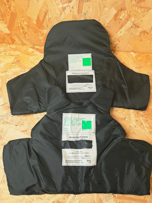 Genuine Police Hawk Cooneen Body Armour Cover Female NIJ Level 2 HG1 KR1 Covert Stab Vest Black with Check Carrier 35" Regular