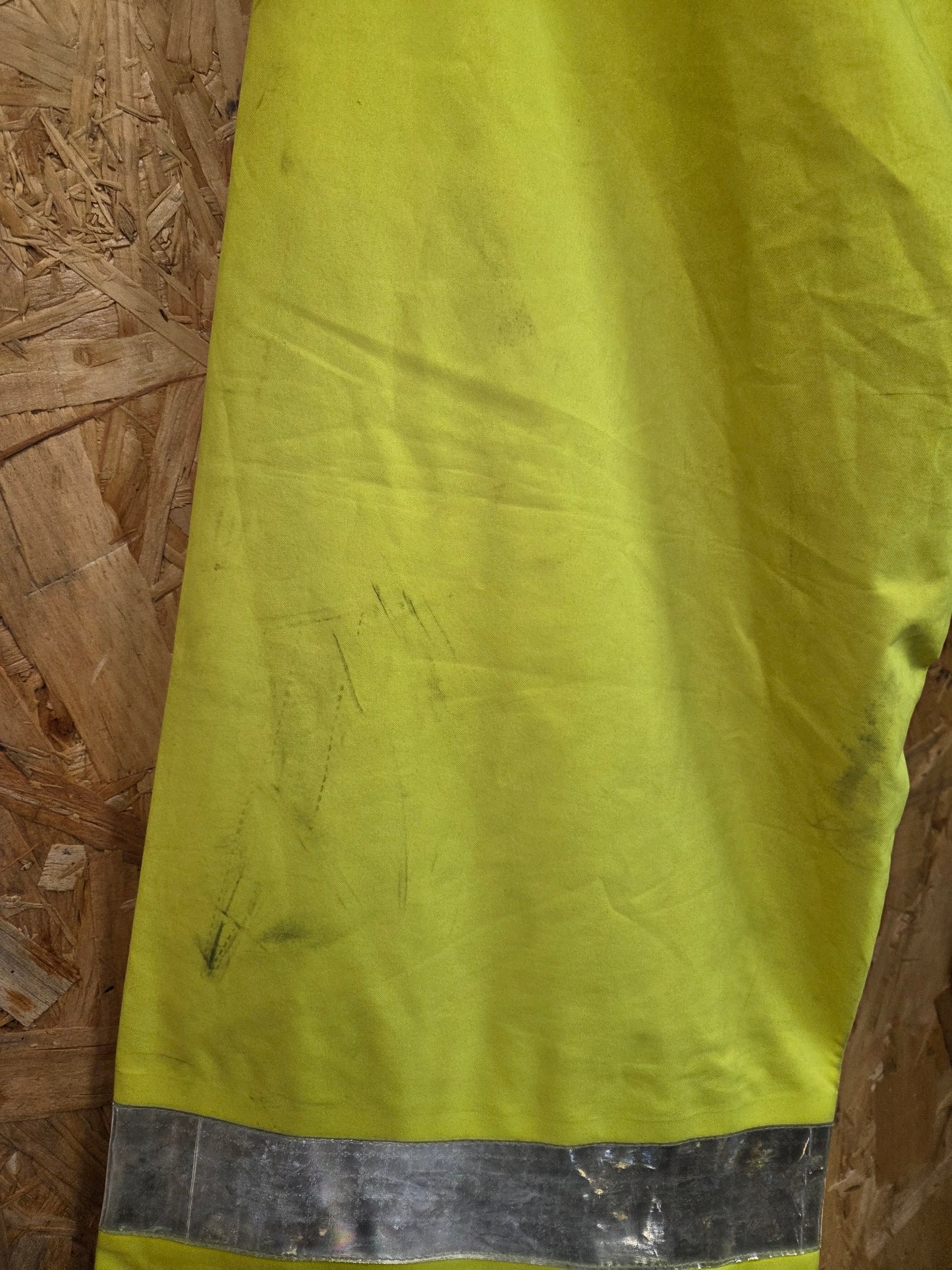 British Police Waterproof Over Trousers Yellow Hi-Vis 2.5 Layer Yaffy Sienna Grade B