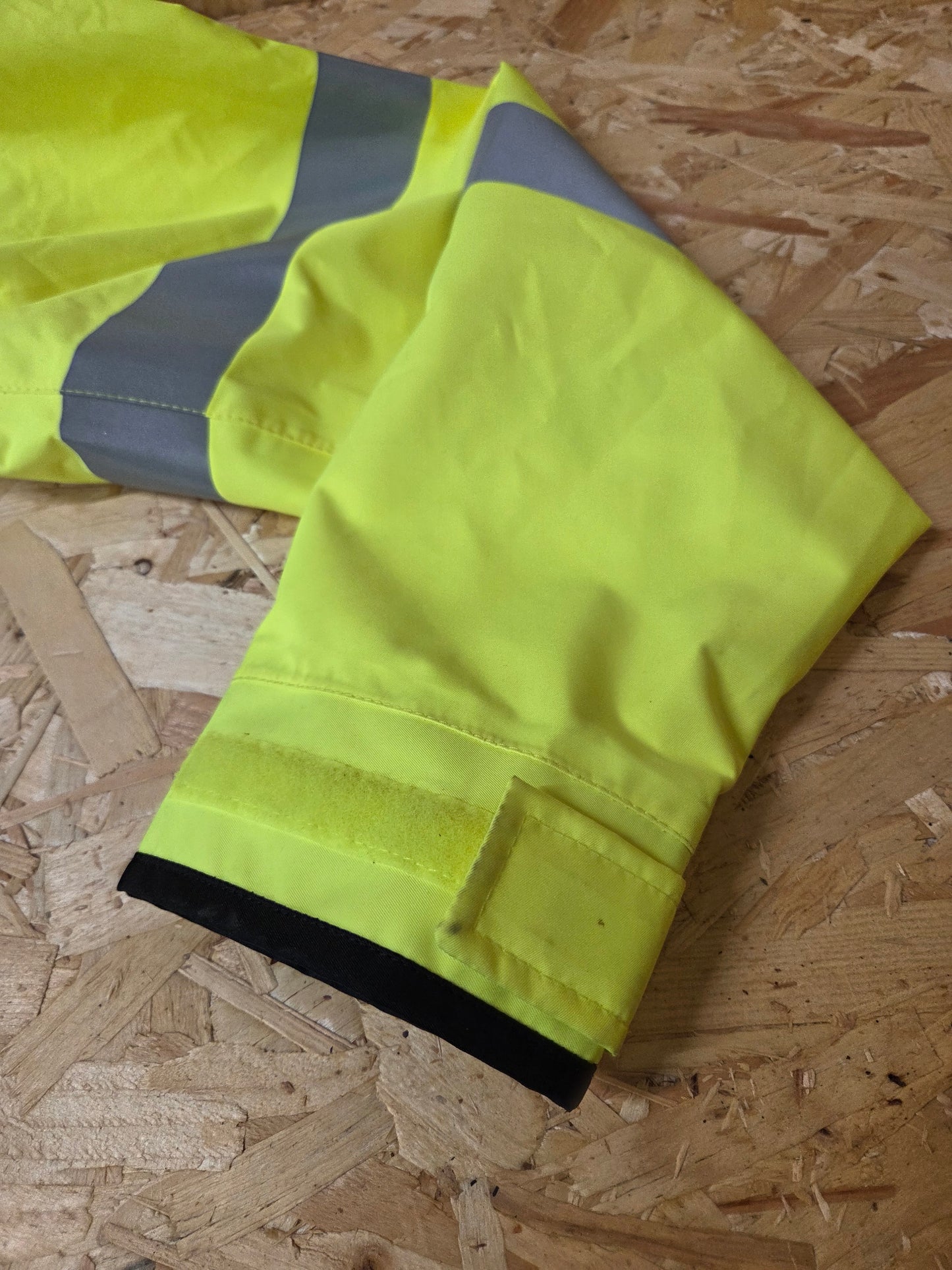 British Police Yellow Hi-Vis Jacket Yaffy Blouson Bomber Radio Loops