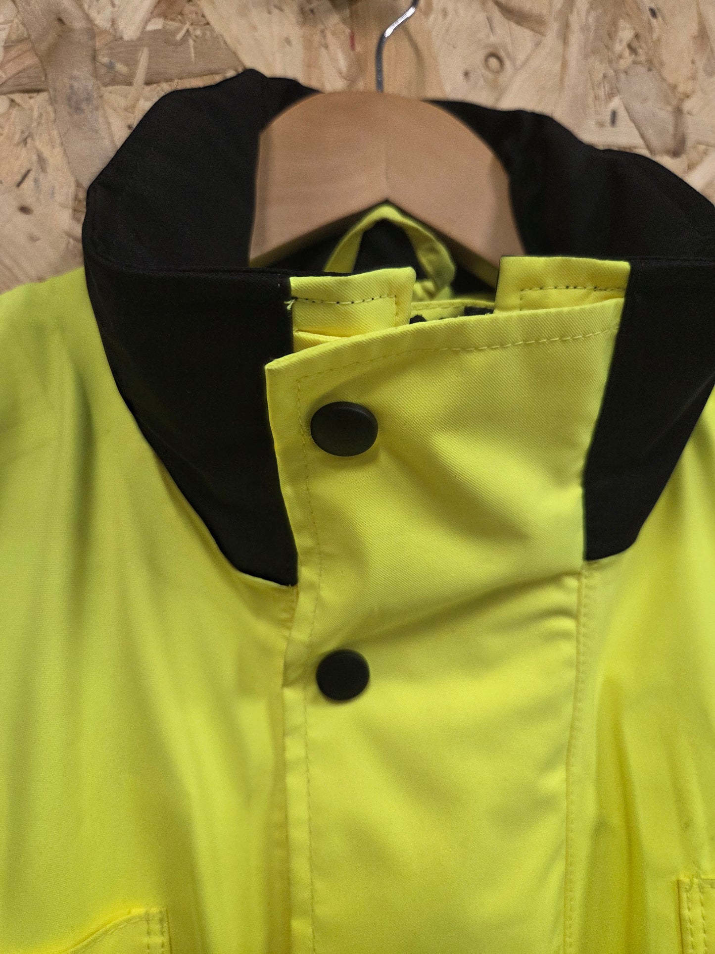 British Police Yellow Hi-Vis 3/4 Jacket Radio Loops