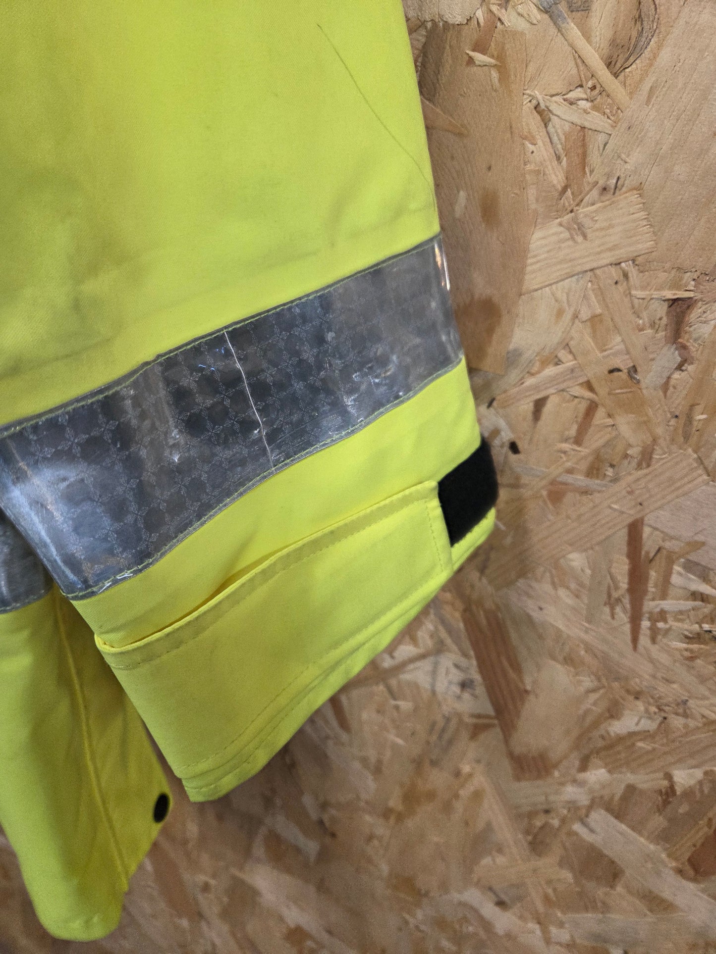 British Police Yellow Hi-Vis 3/4 Jacket Radio Loops