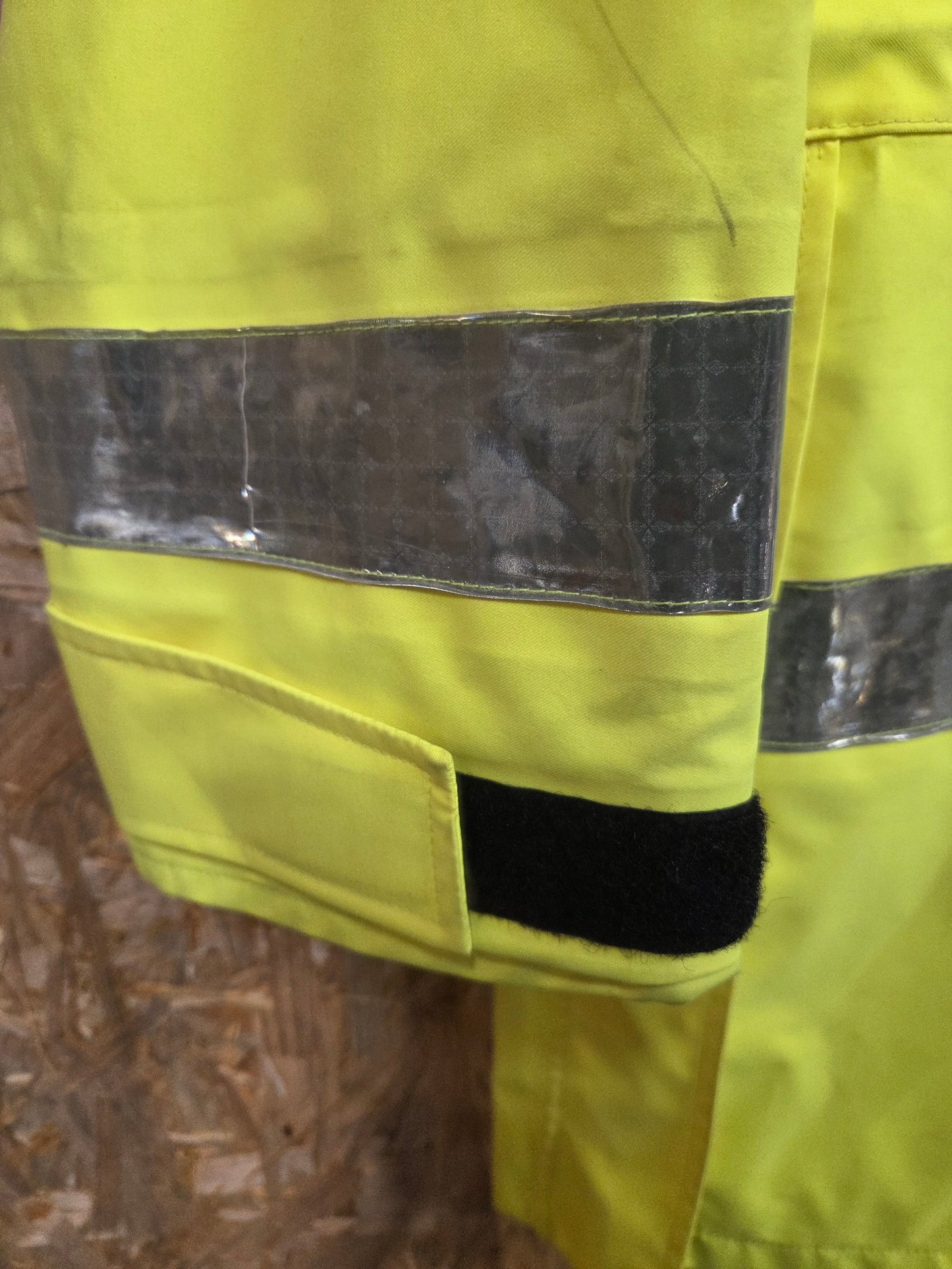 British Police Yellow Hi-Vis 3/4 Jacket Radio Loops