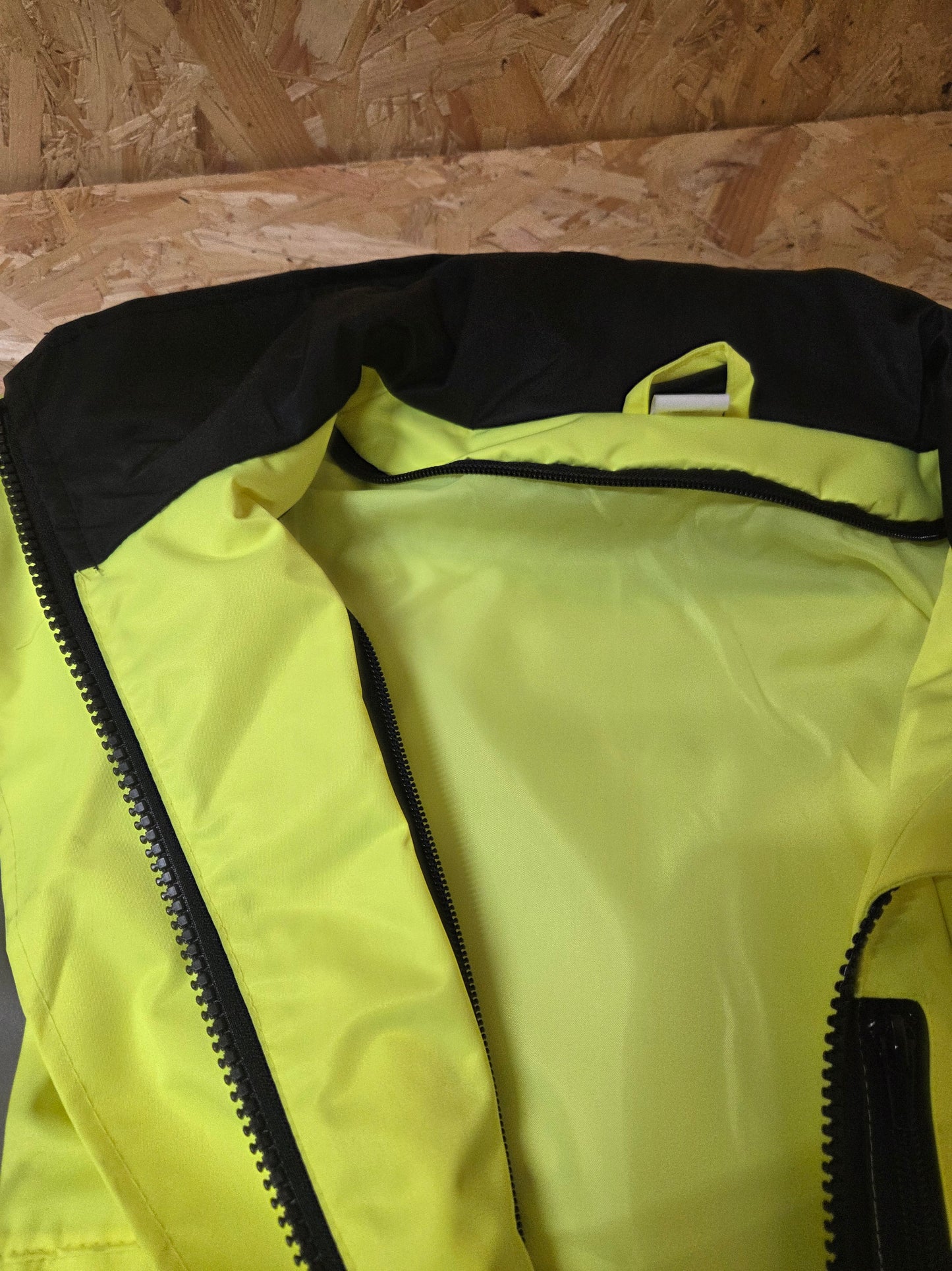 British Police Yellow Hi-Vis 3/4 Jacket Klickfast Docks