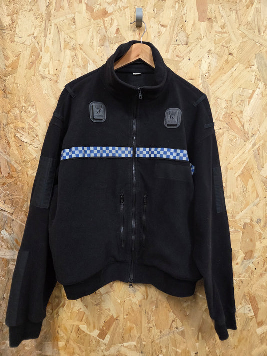 British Police Black with Checked Fleece with Klickfast Turner Virr