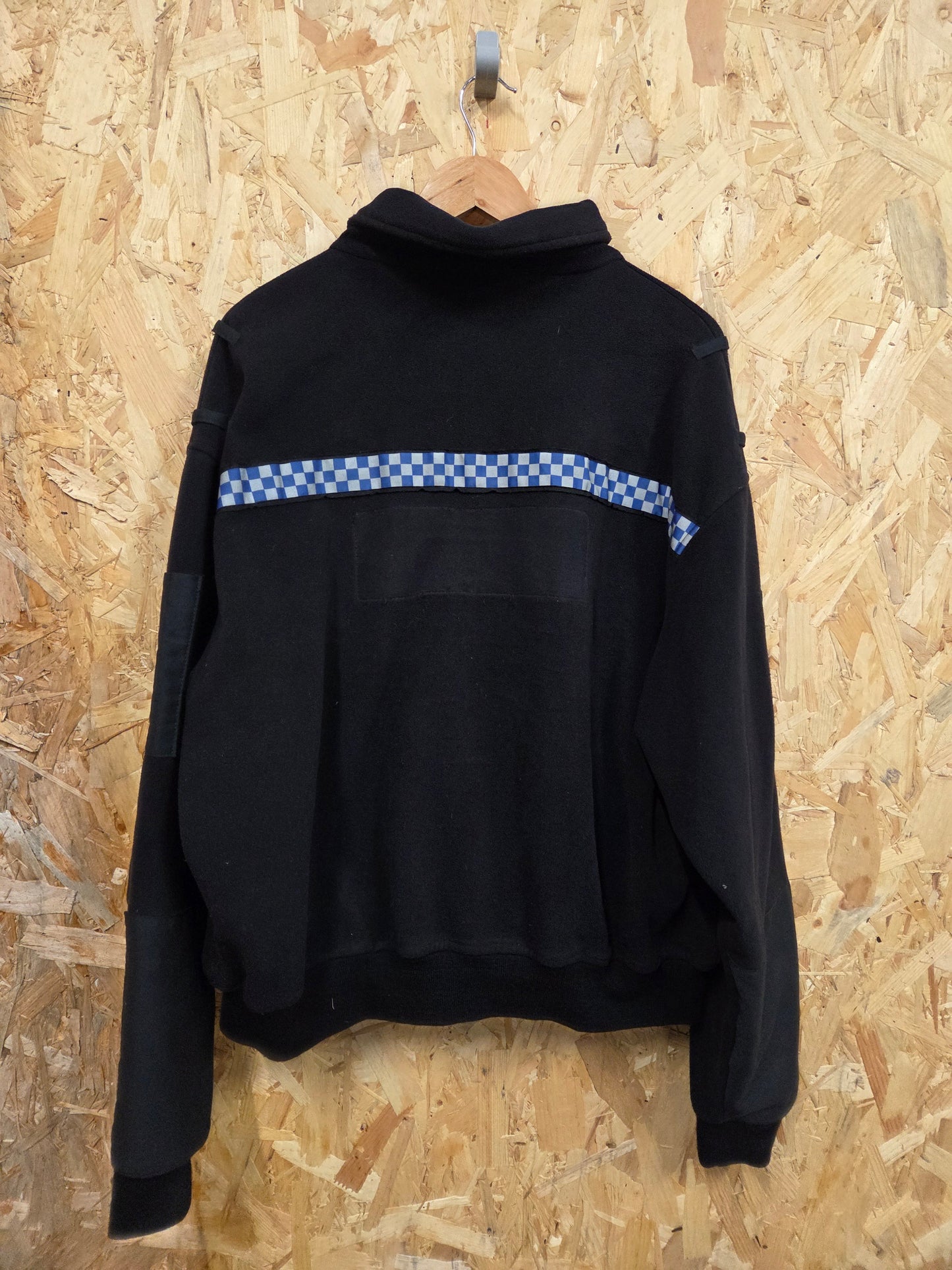 British Police Black with Checked Fleece with Klickfast Polartec