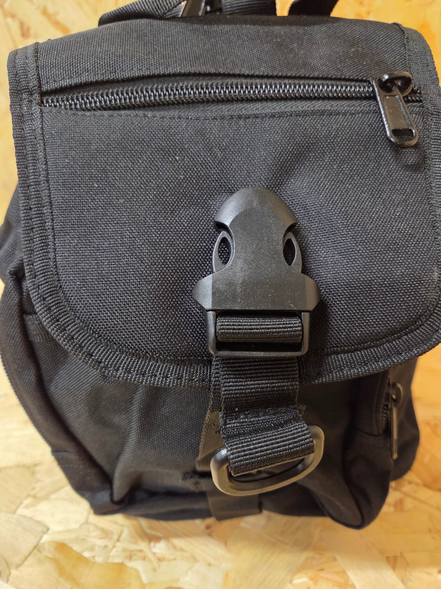 Military Style Mini Backpack Utility Bag Black New