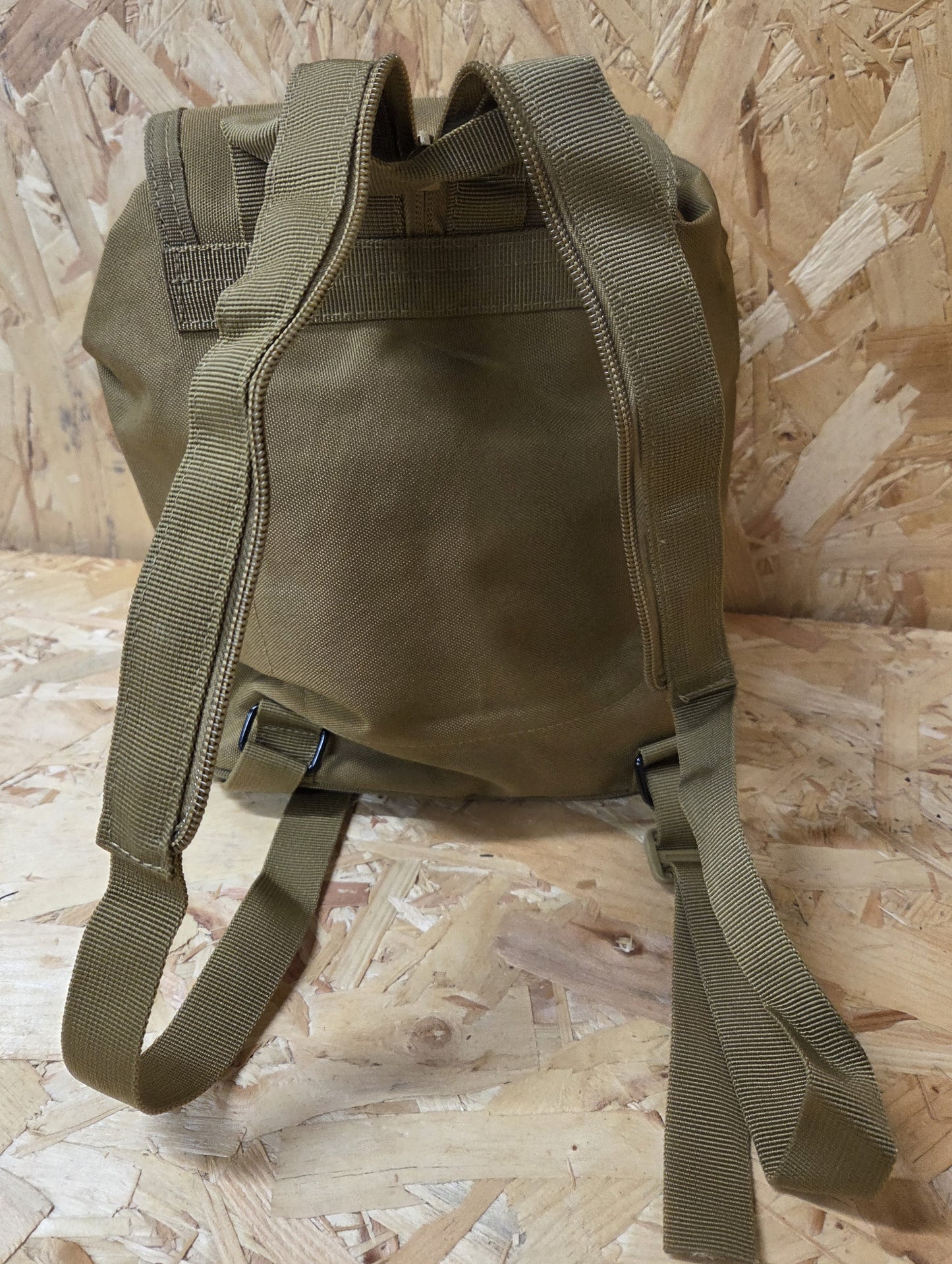 Military Style Mini Backpack Utility Bag Khaki New