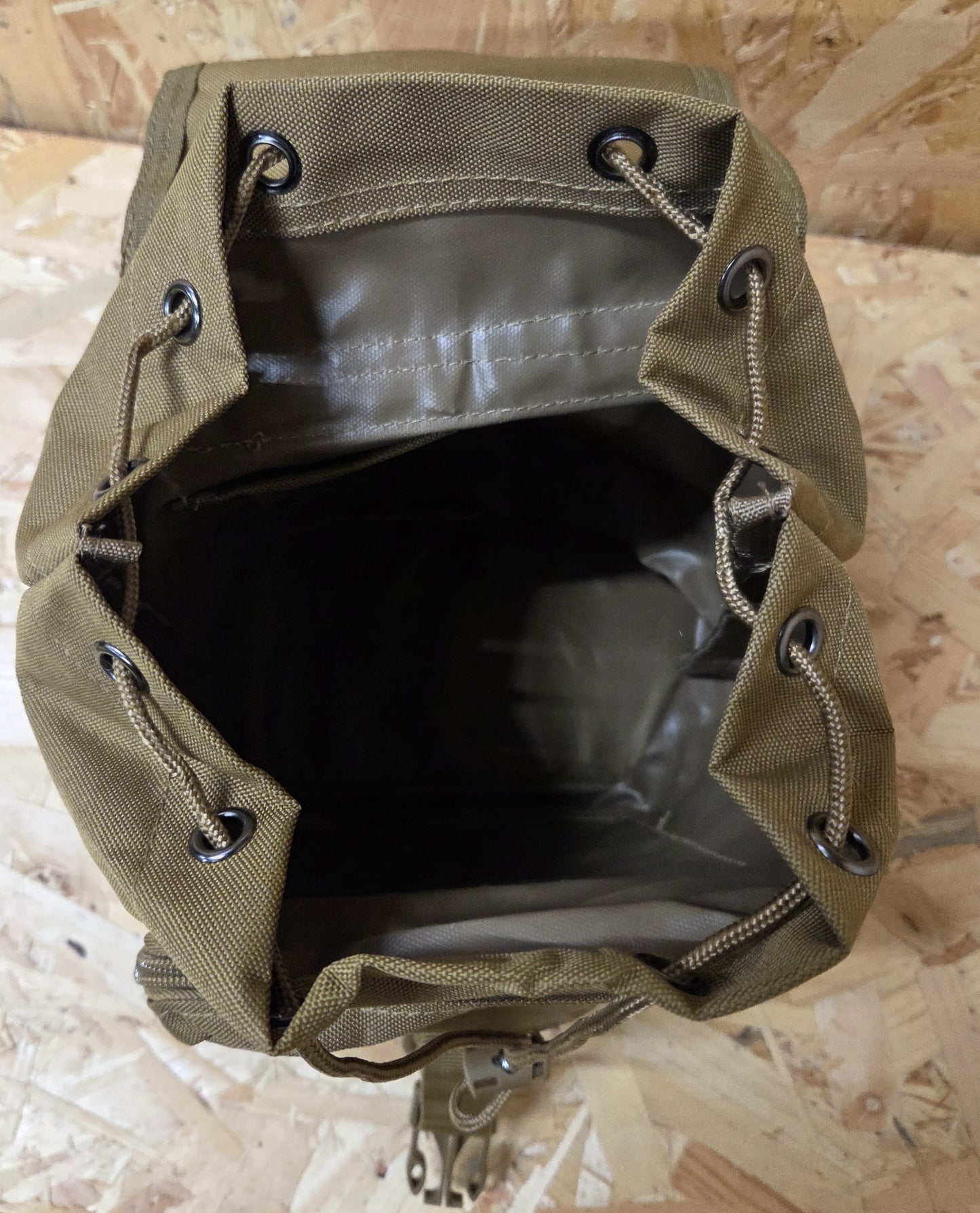 Military Style Mini Backpack Utility Bag Khaki New