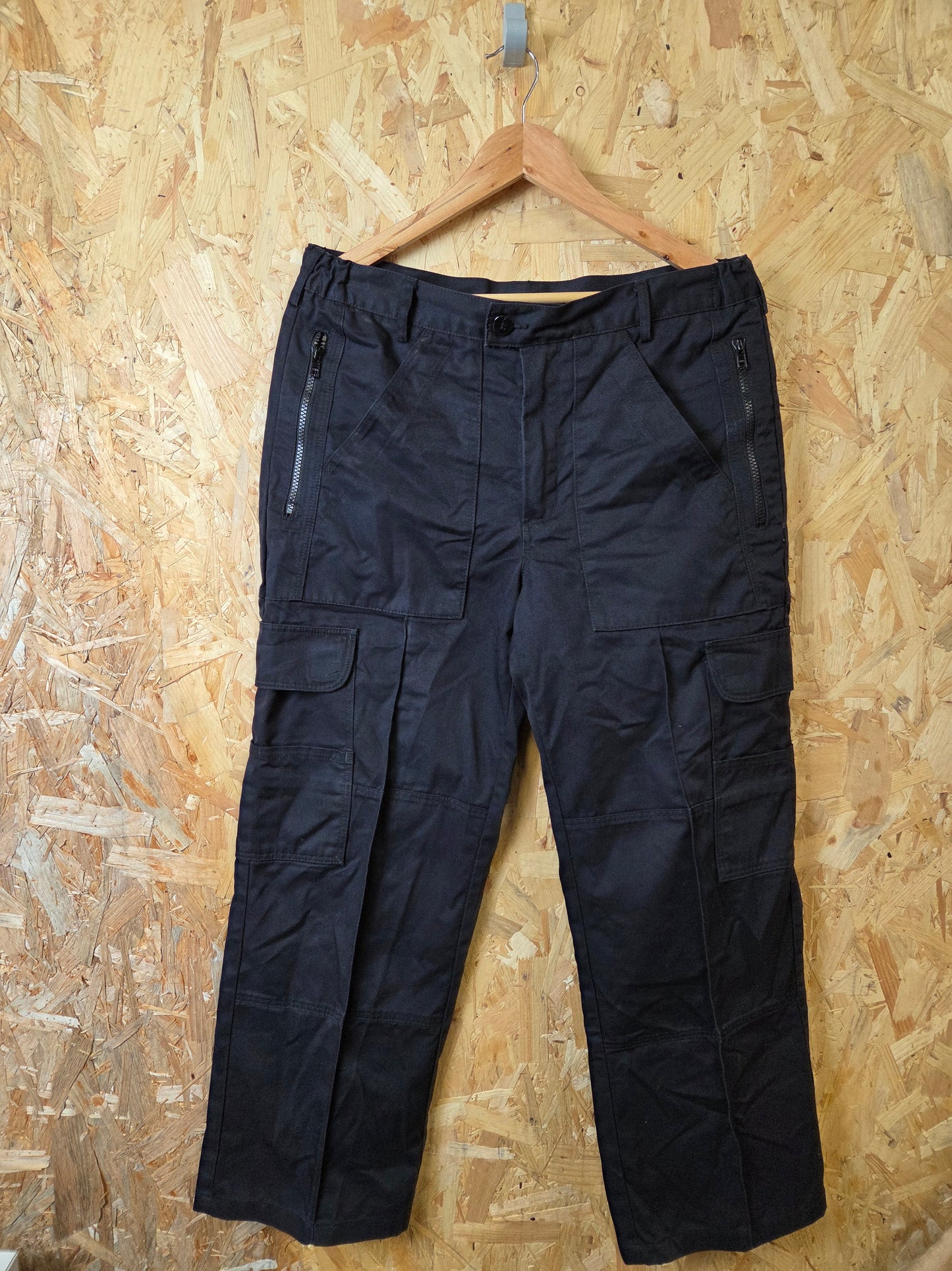 British Police Combat Patrol Cargo Work Trousers Womens Black Workwear