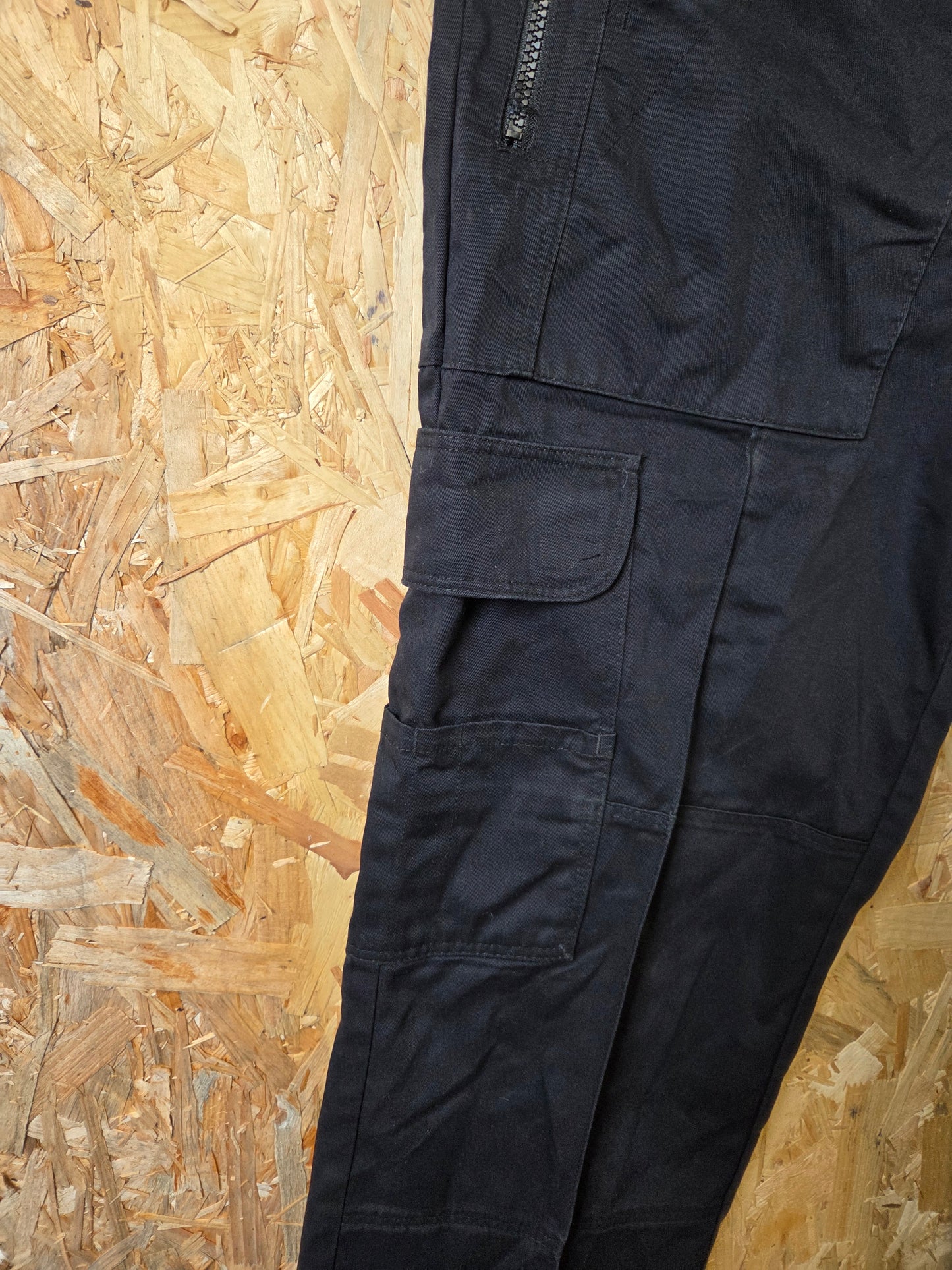 British Police Combat Patrol Cargo Work Trousers Womens Black Workwear