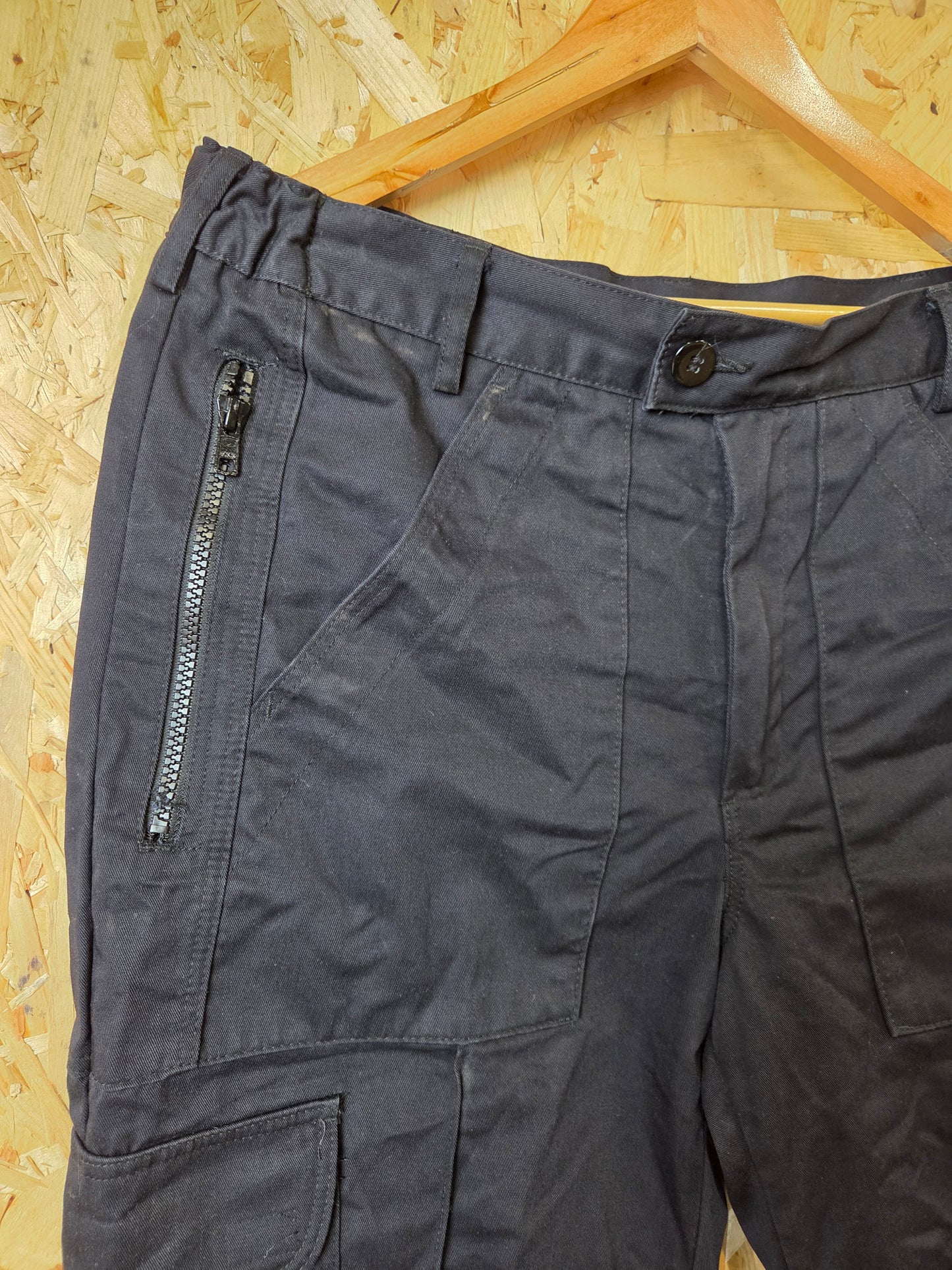 British Police Combat Patrol Cargo Work Trousers Womens Black Workwear