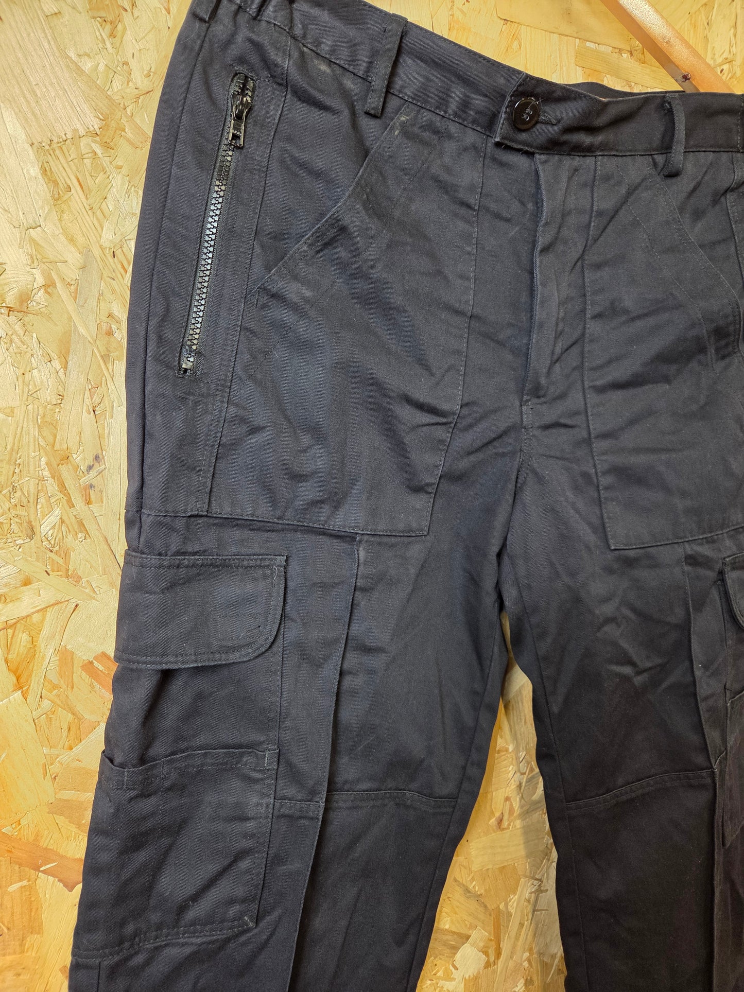 British Police Combat Patrol Cargo Work Trousers Womens Black Workwear