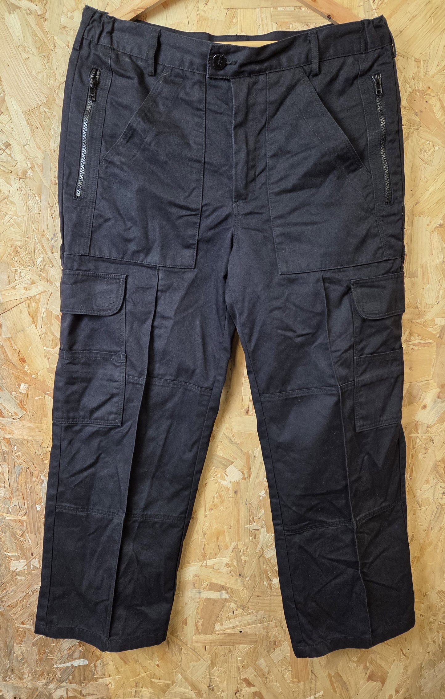 British Police Combat Patrol Cargo Work Trousers Womens Black Workwear
