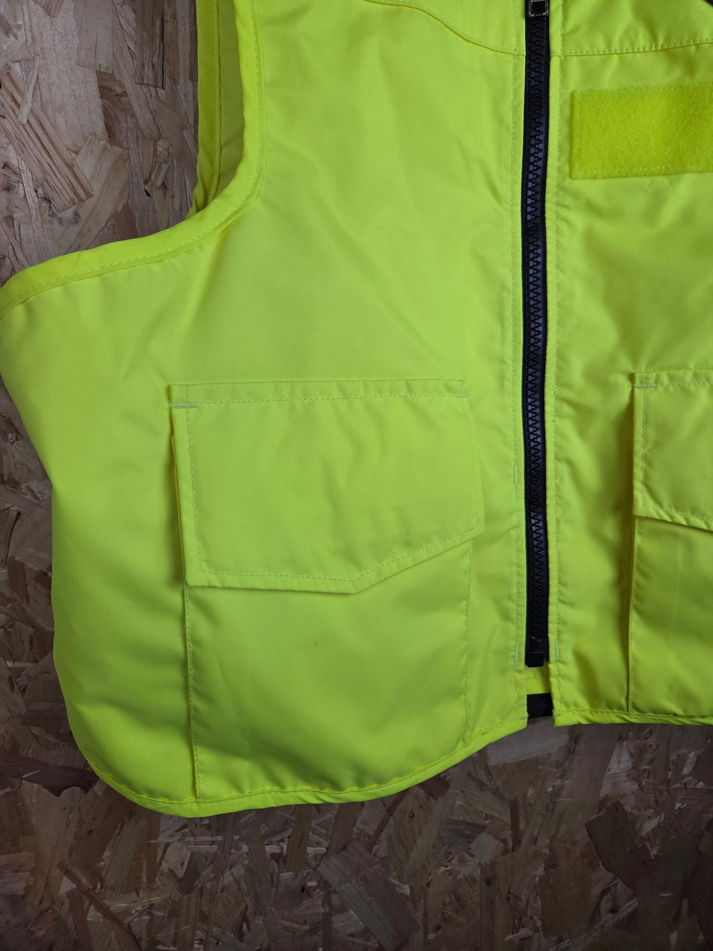 Mehler Stab Vest Hi-Vis Body Armour Cover With Klickfast Docks Checked Strips