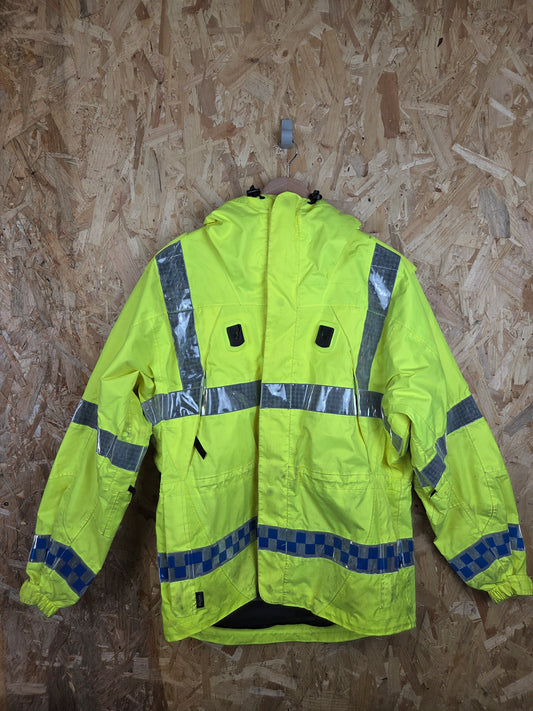 Keela British Police Waterproof Jacket Yellow Hi-Vis Grade B