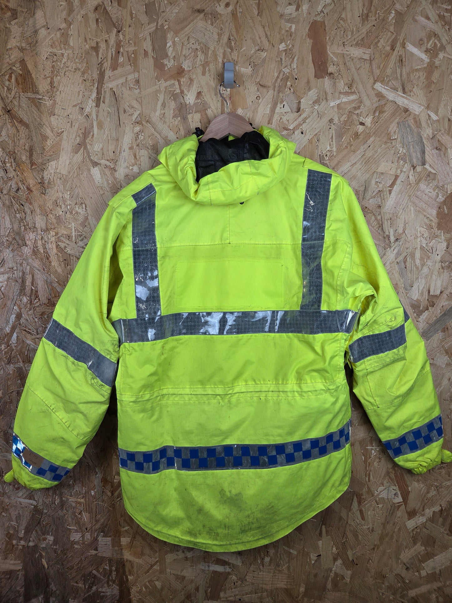 Keela British Police Waterproof Jacket Yellow Hi-Vis Grade B