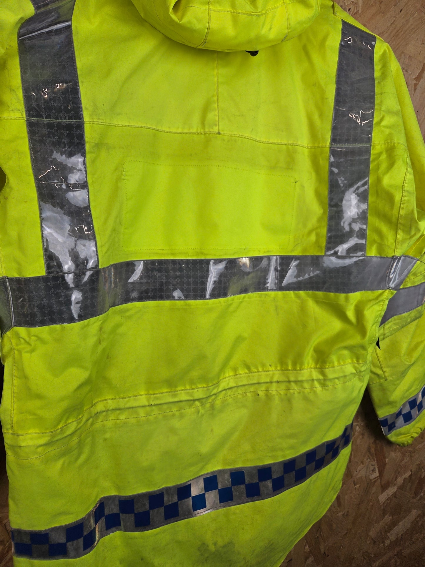 Keela British Police Waterproof Jacket Yellow Hi-Vis Grade B