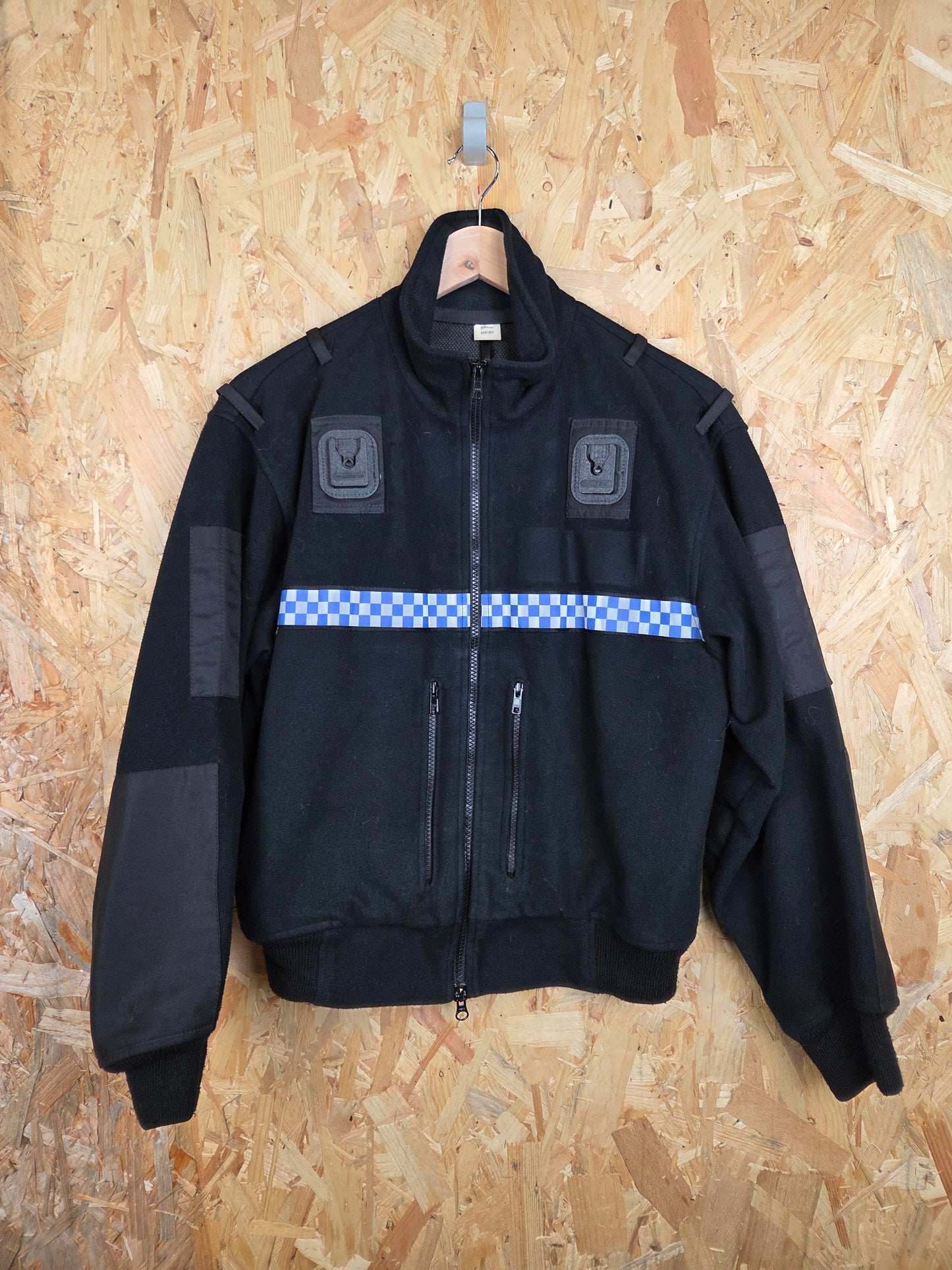 British Police Black with Checked Fleece With Klickfast Docks Yaffy