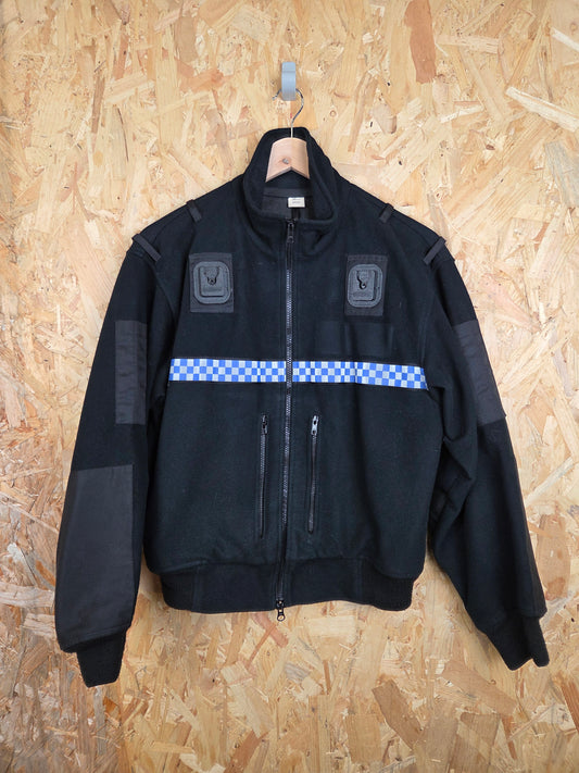 British Police Black with Checked Fleece With Klickfast Docks Yaffy