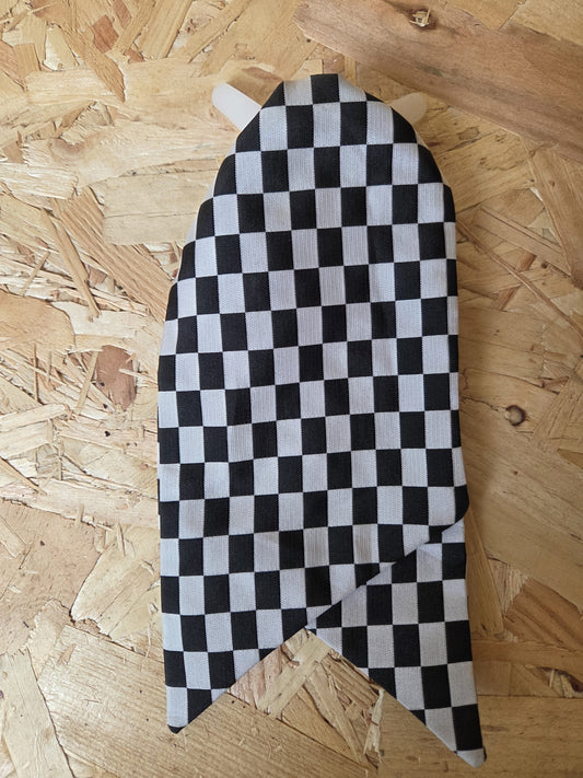 British Police Under Collar Cravat Ladies Black & White Check