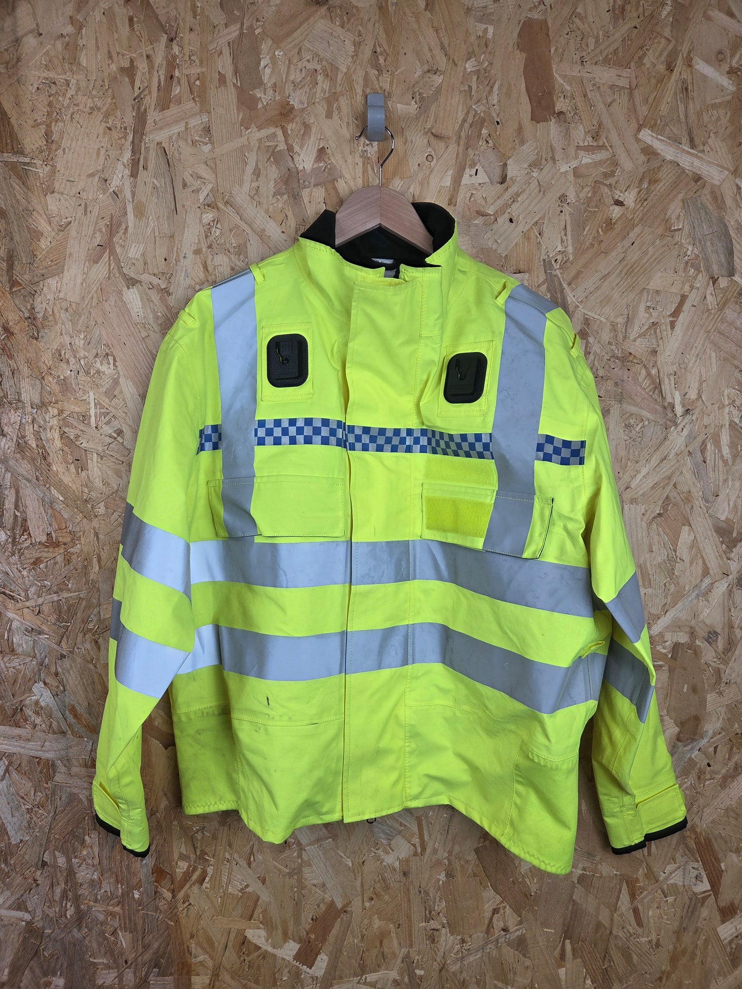 British Police Yellow Hi-Vis Jacket Yaffy Blouson Bomber Klickfast Docks 800