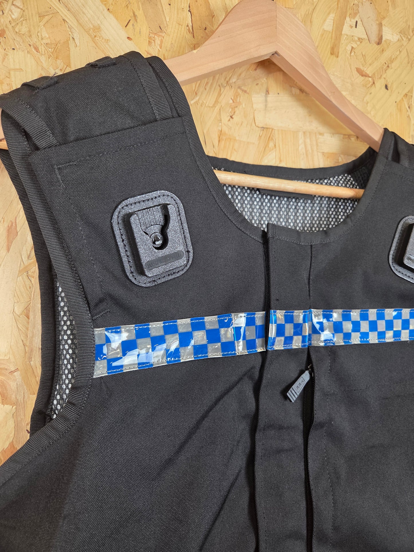 Cooneen Hawk Stab Vest Body Armour Cover Black Klickfast Docks Checked Strip