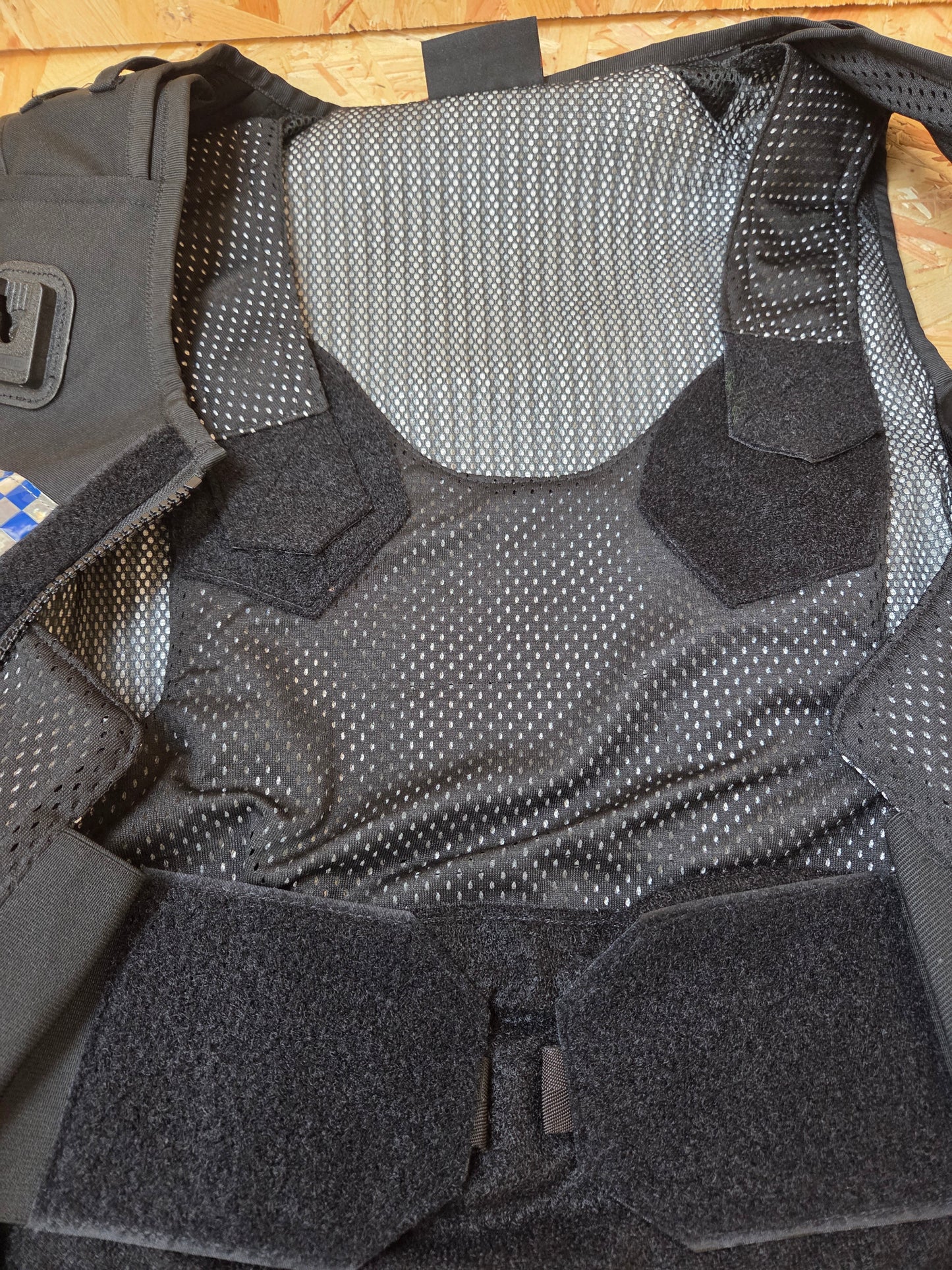 Cooneen Hawk Stab Vest Body Armour Cover Black Klickfast Docks Checked Strip