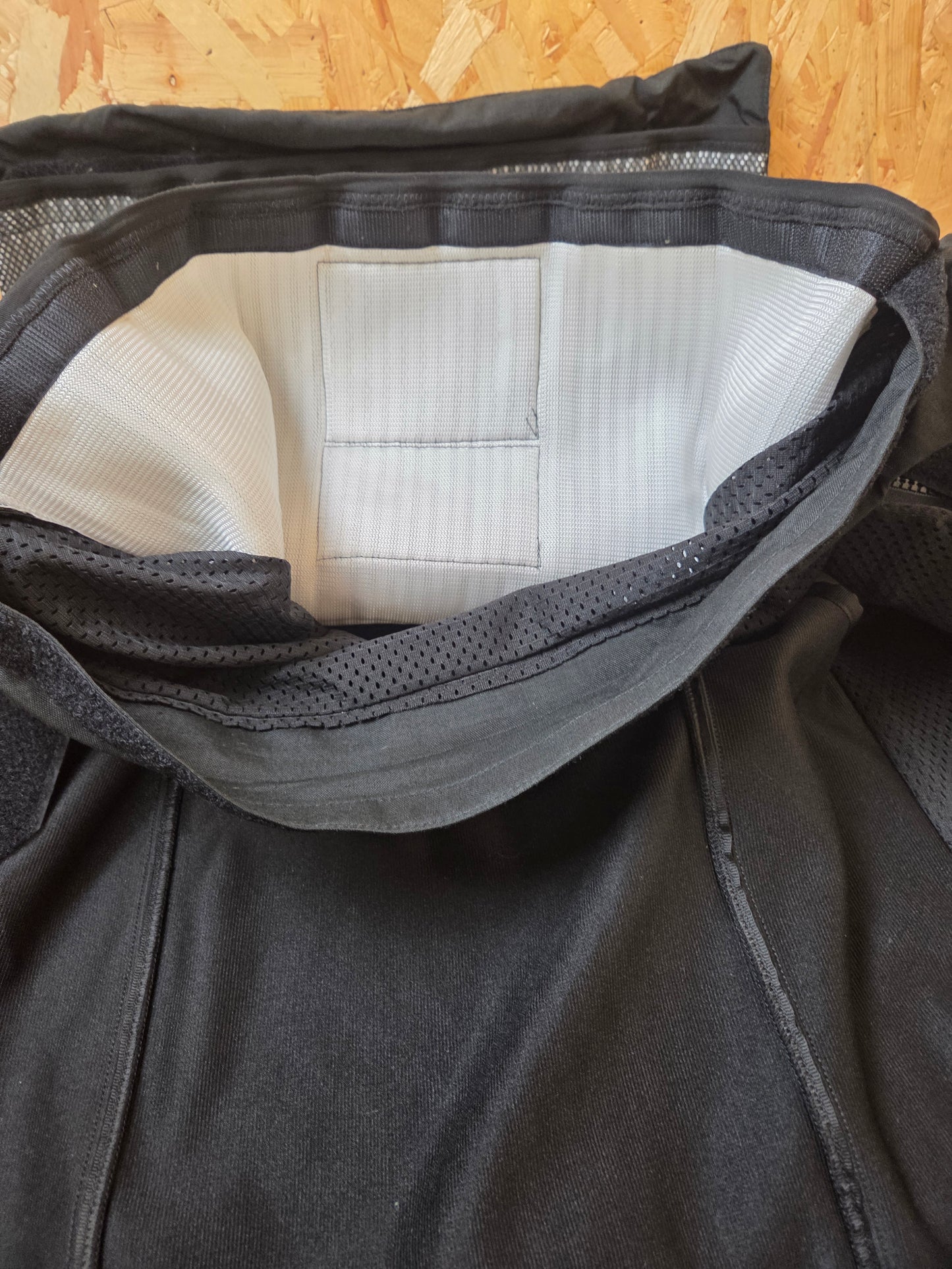 Cooneen Hawk Stab Vest Body Armour Cover Black Klickfast Docks Checked Strip