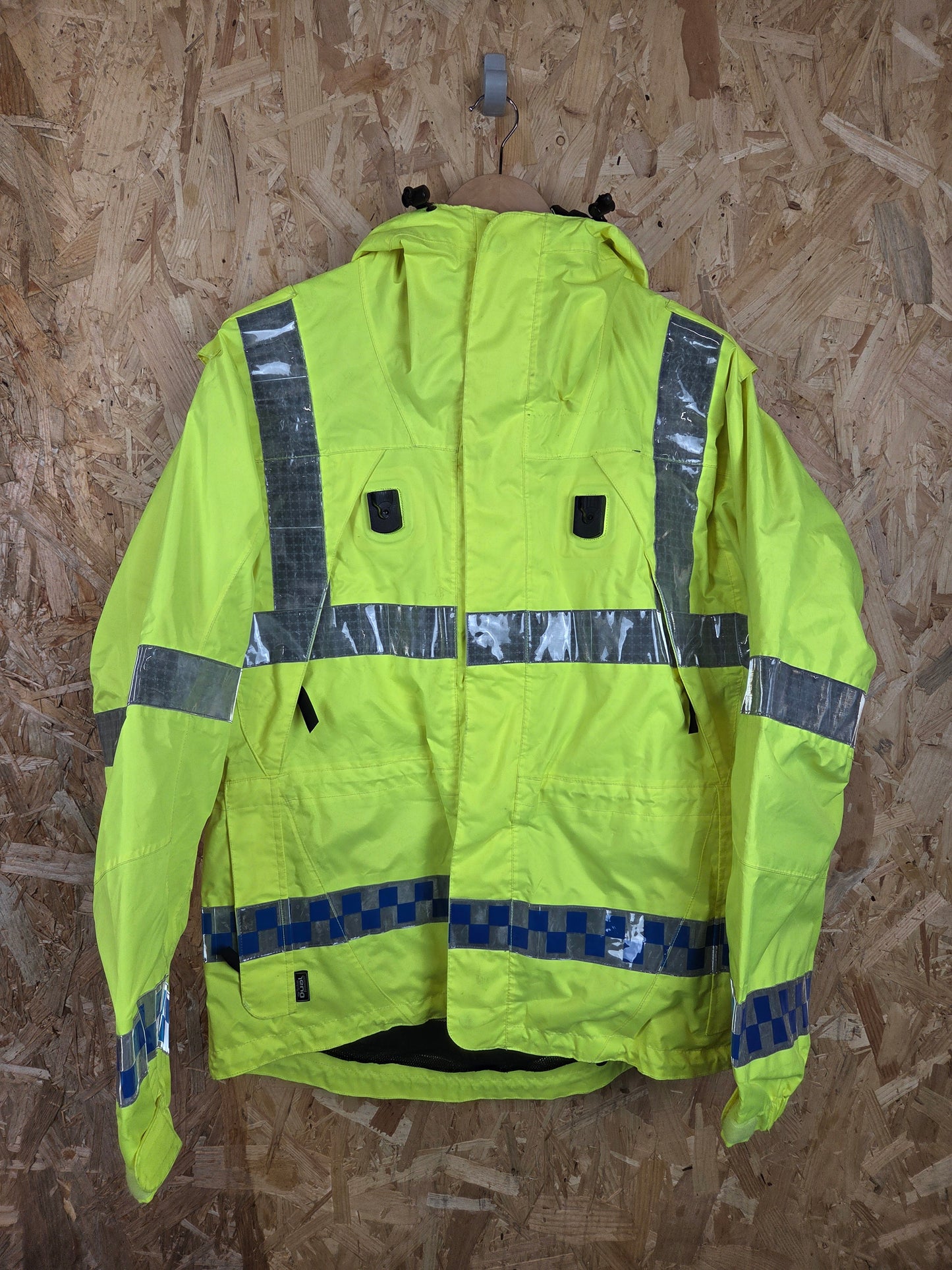Keela British Police Waterproof Jacket Yellow Hi-Vis Grade A