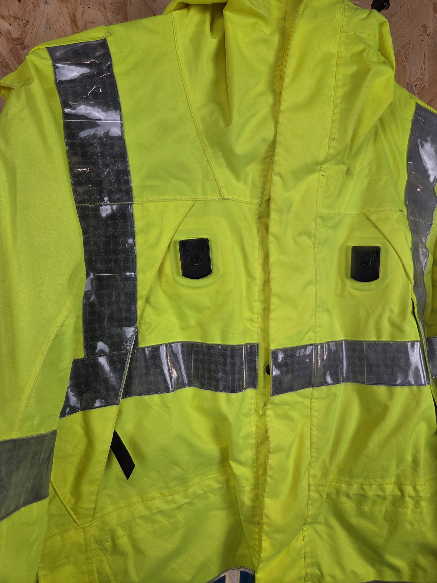 Keela British Police Waterproof Jacket Yellow Hi-Vis Grade A