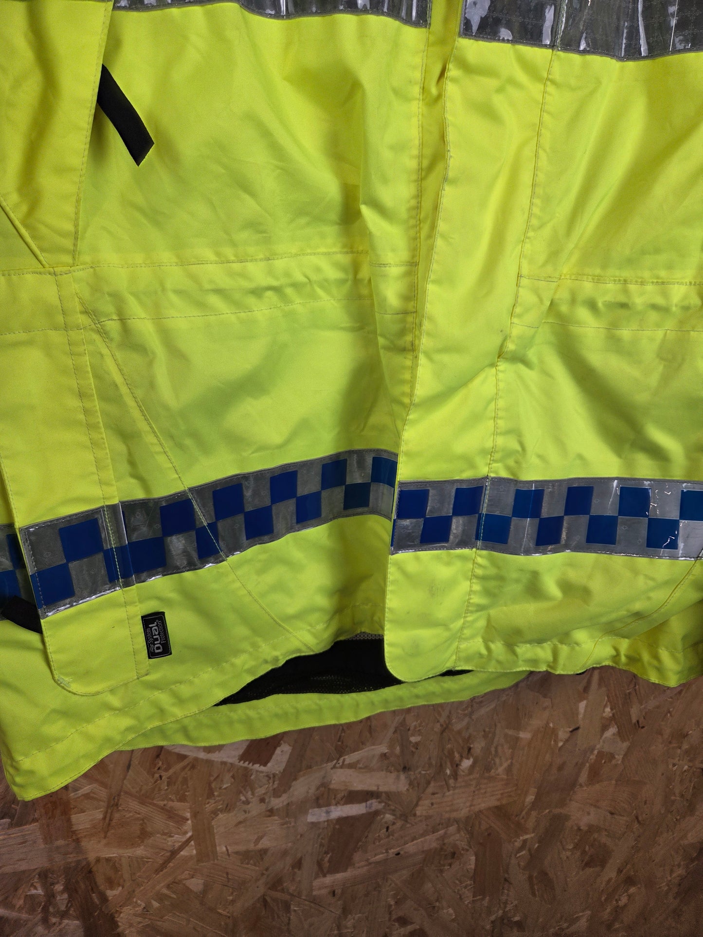 Keela British Police Waterproof Jacket Yellow Hi-Vis Grade A