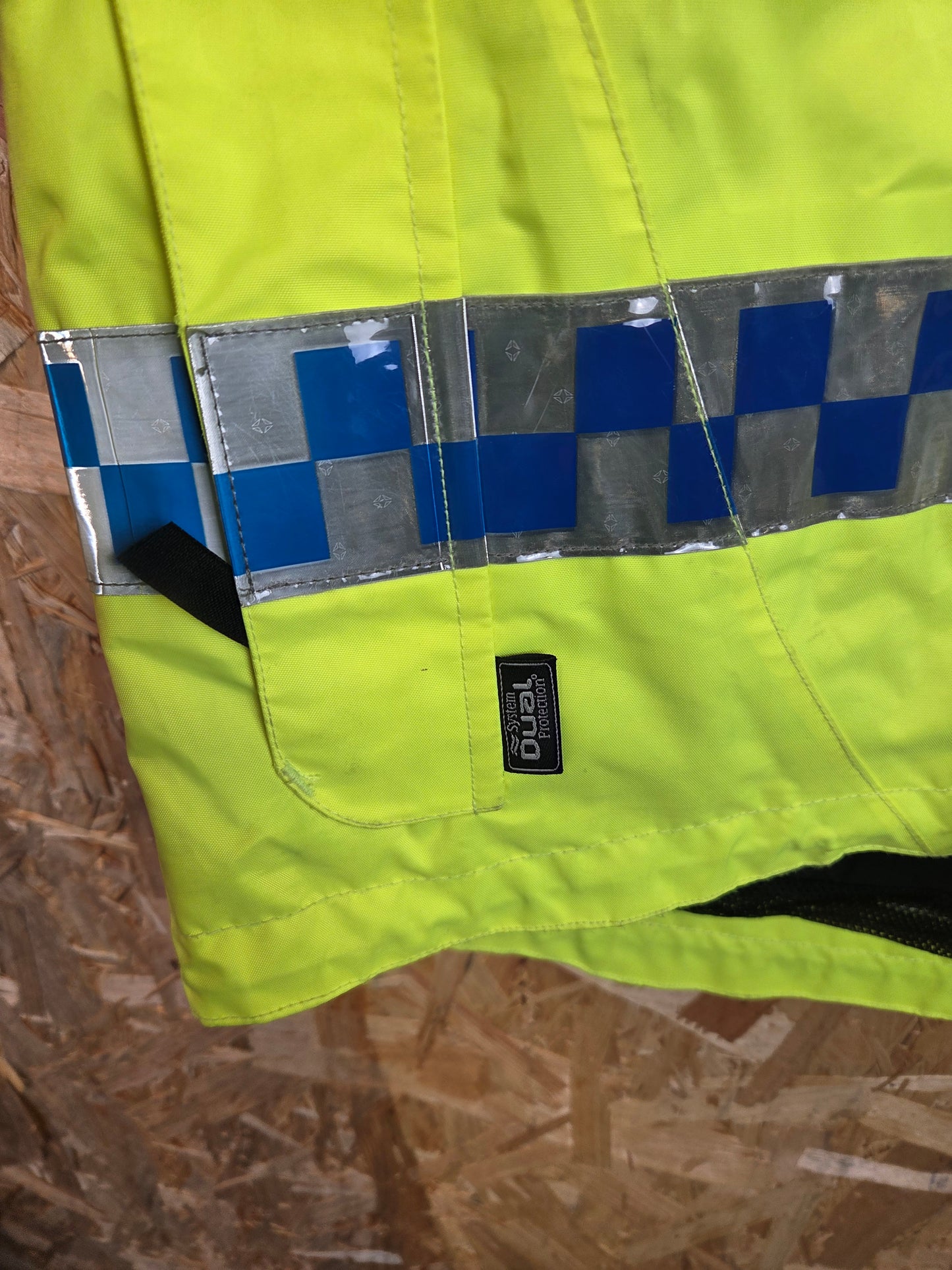 Keela British Police Waterproof Jacket Yellow Hi-Vis Grade A
