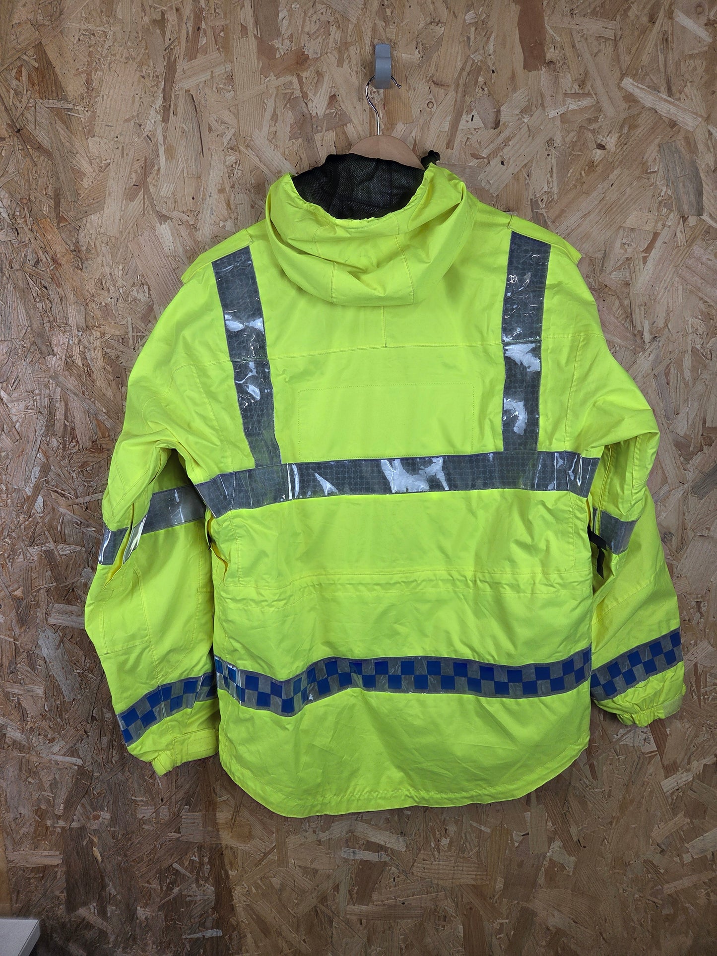 Keela British Police Waterproof Jacket Yellow Hi-Vis Grade A