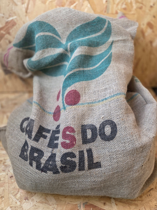 Hessian Coffee Sack Branded Cafés Do Brasil Burlap Bag 1m x 70cm New
