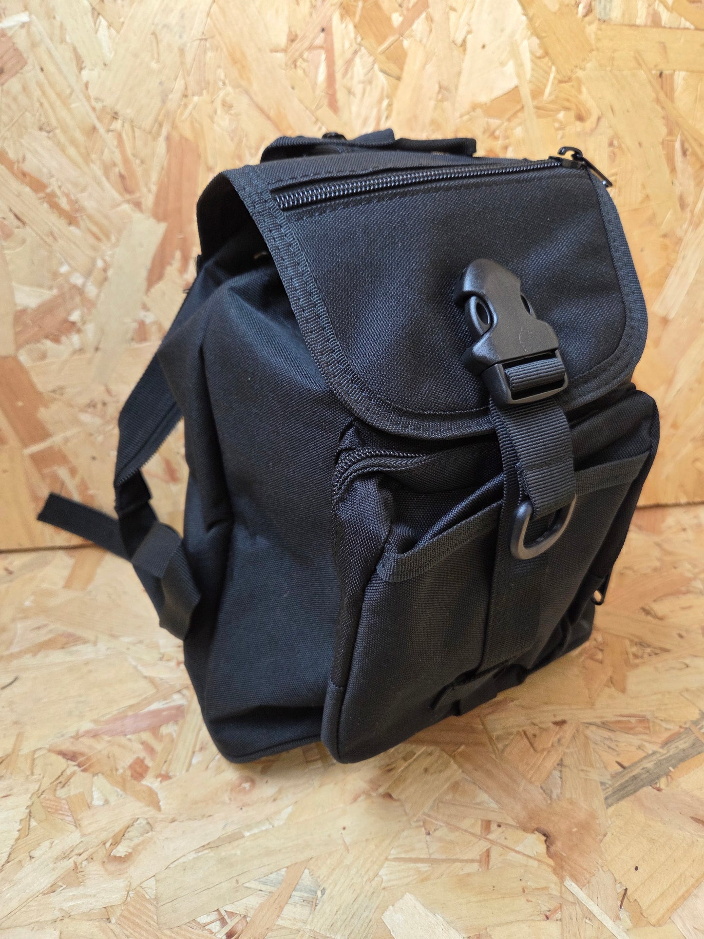 Military Style Mini Backpack Utility Bag Black New
