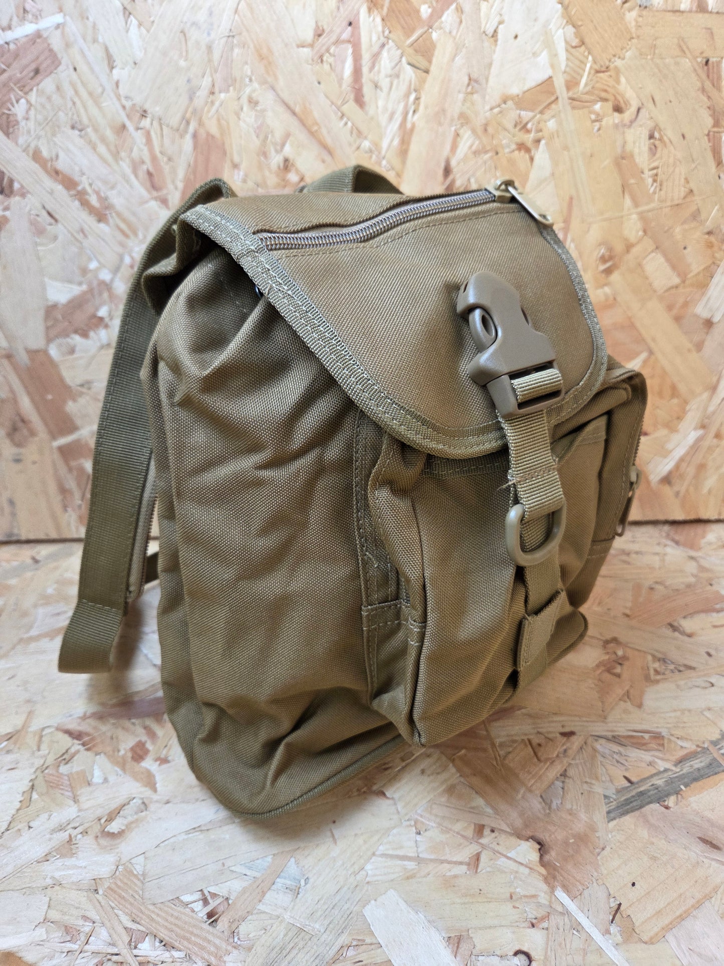 Military Style Mini Backpack Utility Bag Khaki New