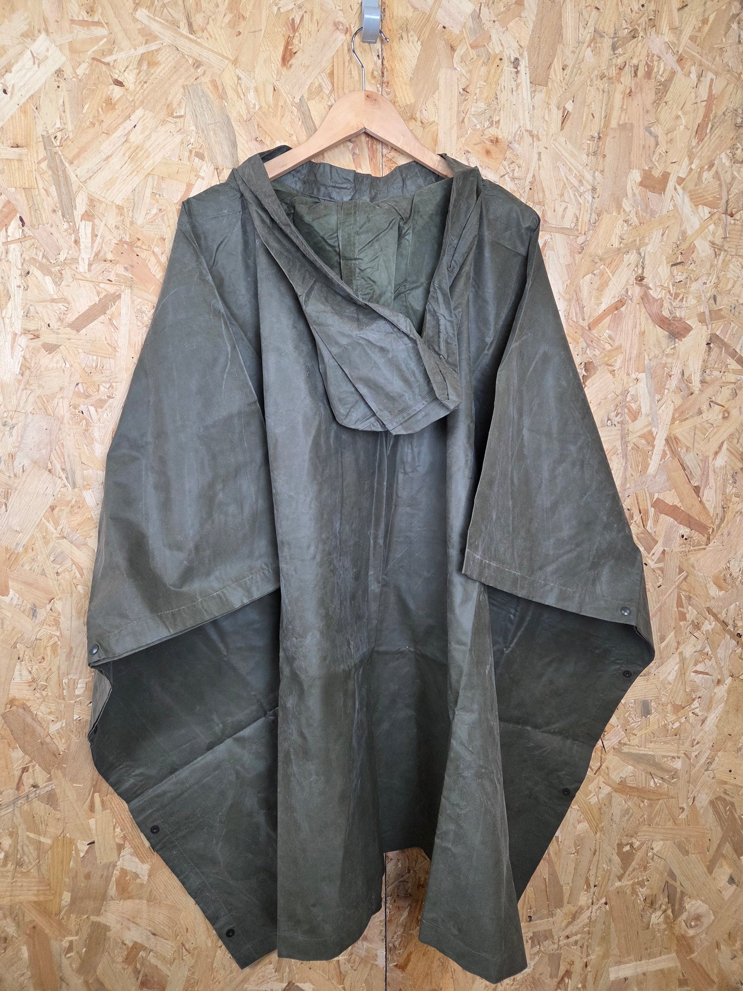 Dark Green French Army Poncho